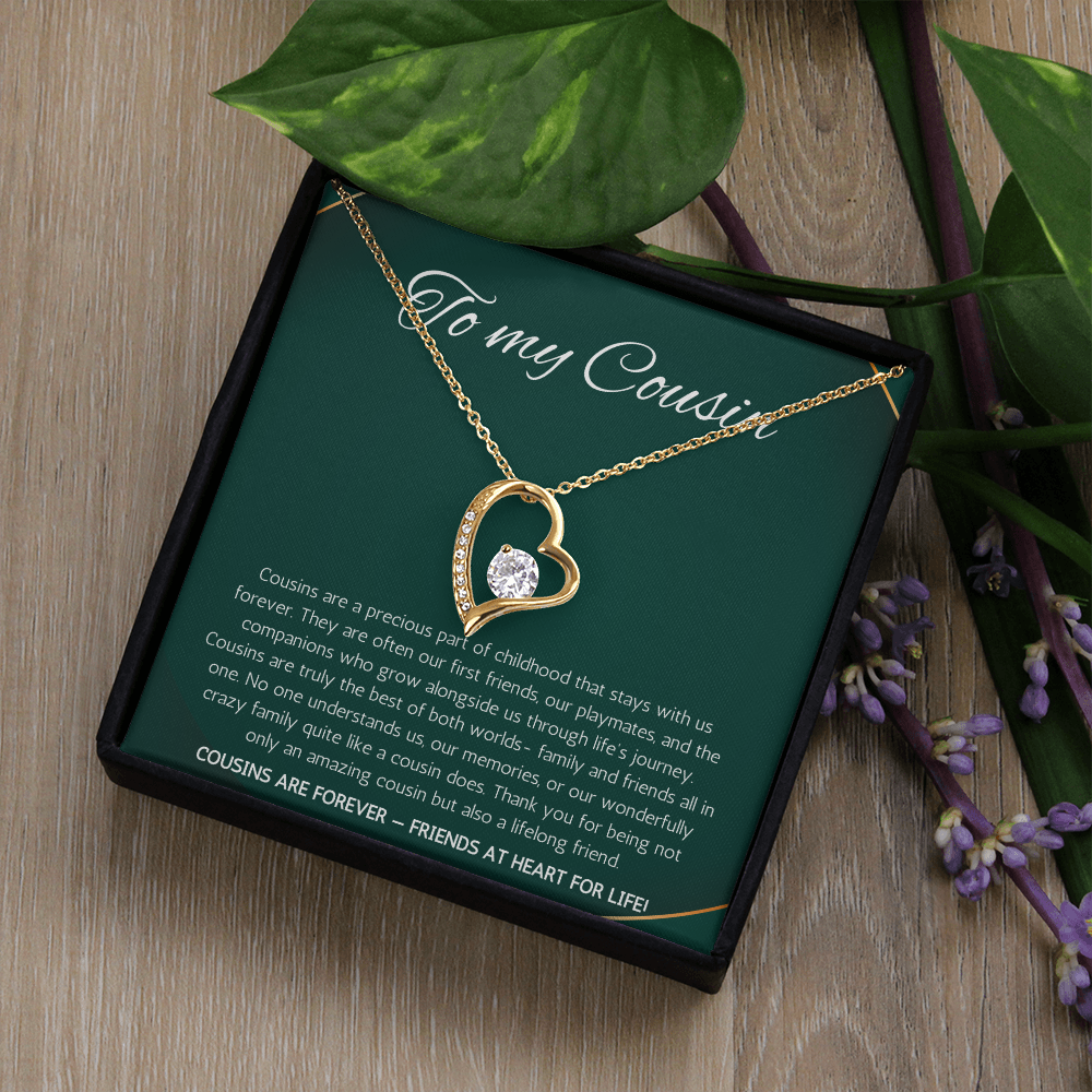 Cousin Gift Necklace, Cousin Best Friend Present, Cousins Christmas, Graduation Birthday, Gift Necklace Forever Love