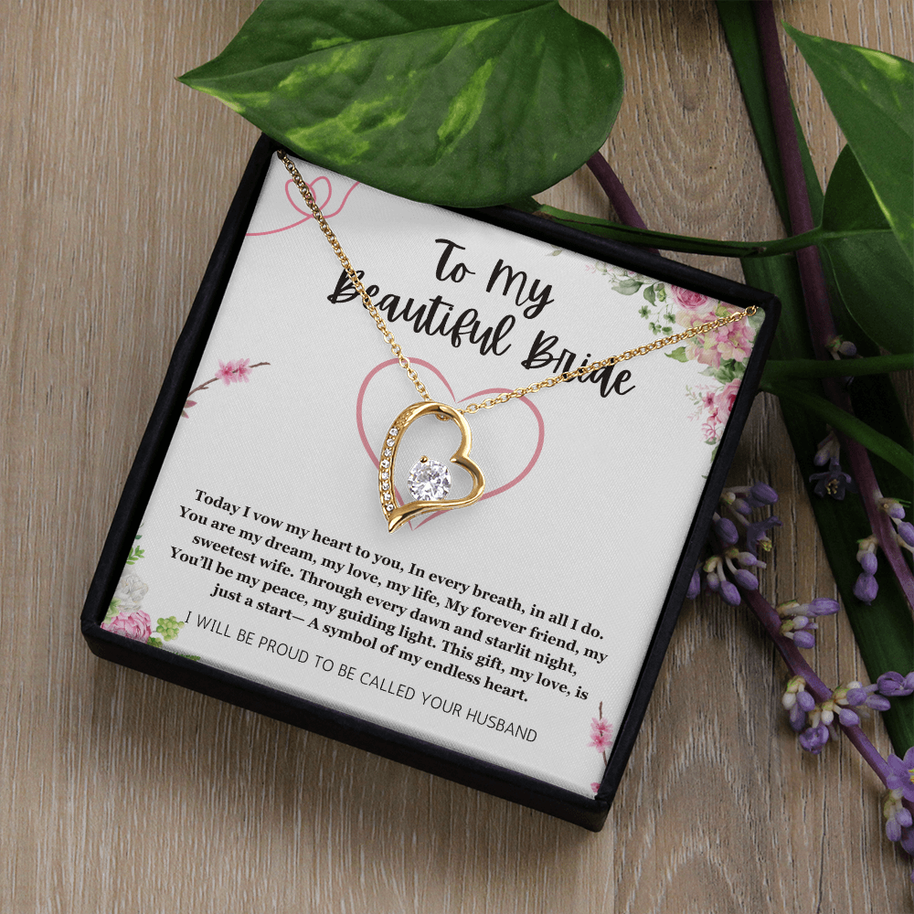 Wedding Day Gift For Bride From Groom, Forever Love Jewelry For Bride From Groom, Wedding gift From Groom, Wedding Gift For Bride