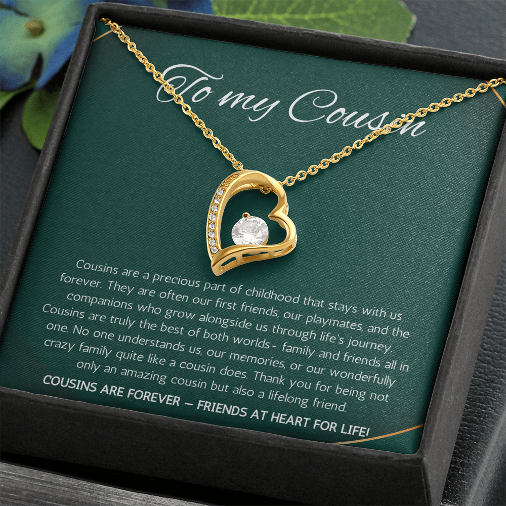 Cousin Gift Necklace, Cousin Best Friend Present, Cousins Christmas, Graduation Birthday, Gift Necklace Forever Love