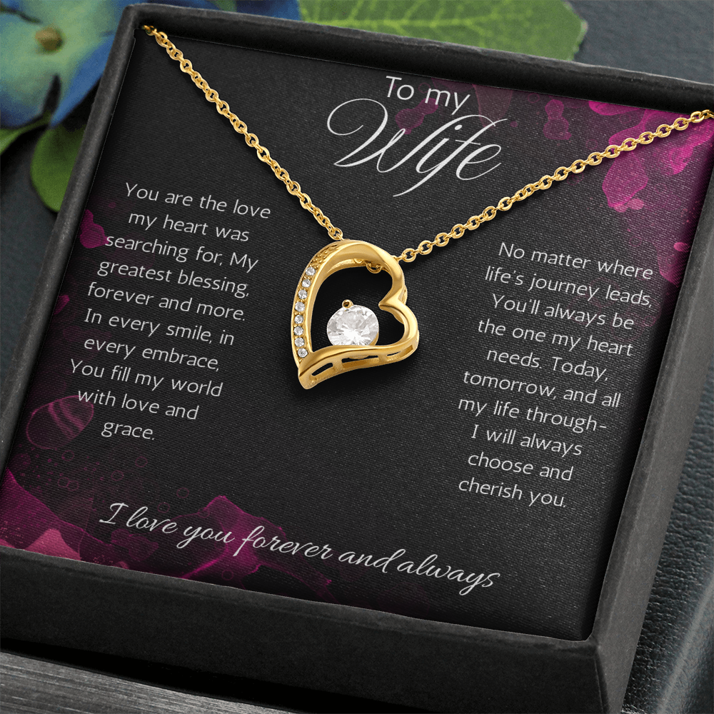 Wife Gift Necklace, Anniversary, Birthday, Christmas Gift Necklace For Soulmate, from Husband Love Forever Love Jewelry