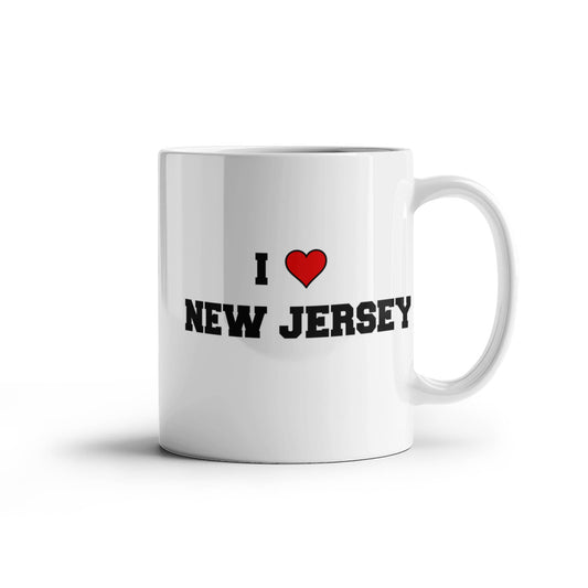 New Jersey Tea Coffee Mugs,I Love New Jersey USA States Ceramic Coffee Mug 11 oz