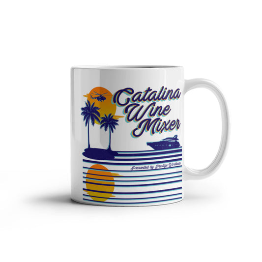 Pop culture lovers mugs , Catalina Wine Mixer - White Coffee Mug Porcelain Tea Cup 11 oz