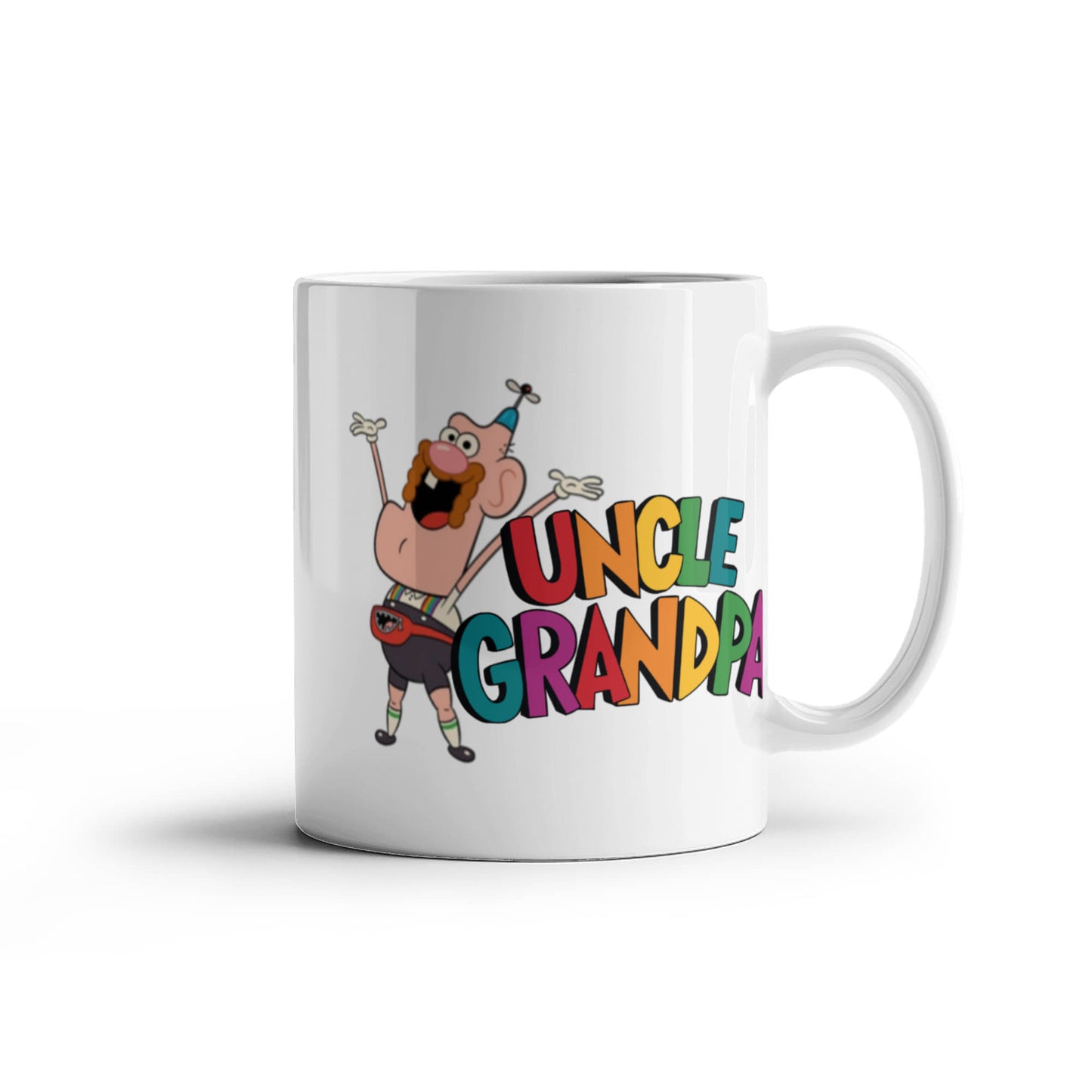 UNCLE GRANDPA Coffee Cup - White Porcelain Coffee Cup,Premium 11 oz White coffee cup