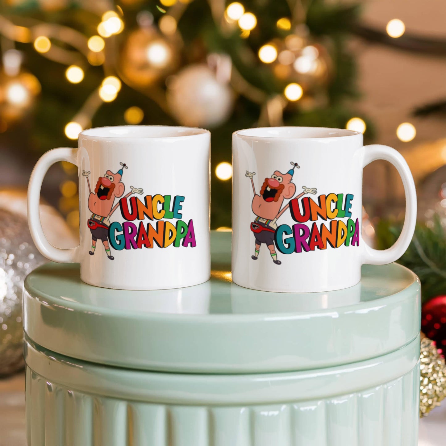 UNCLE GRANDPA Coffee Cup - White Porcelain Coffee Cup,Premium 11 oz White coffee cup
