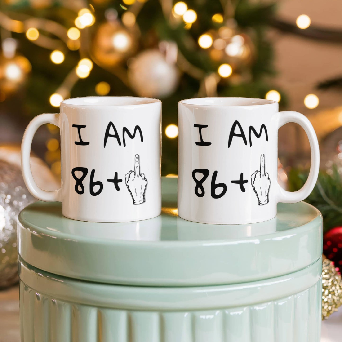 87th Birthday Coffee Mug, I Am 86+1, Grandma, Grandpa, Birthday Mug- White Porcelain Coffee Mug 11 oz