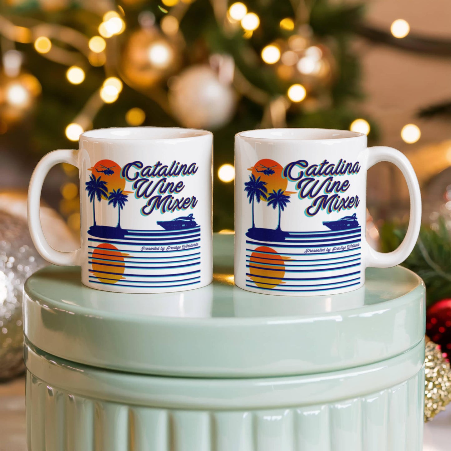 Pop culture lovers mugs , Catalina Wine Mixer - White Coffee Mug Porcelain Tea Cup 11 oz