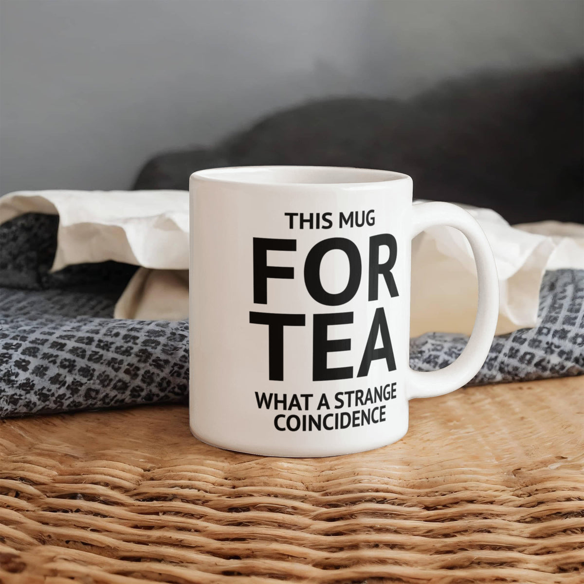 40th BIRTHDAY GIFT Funny Tea Mug for Tea Drinker This mug is For Tea What a strange coincidence