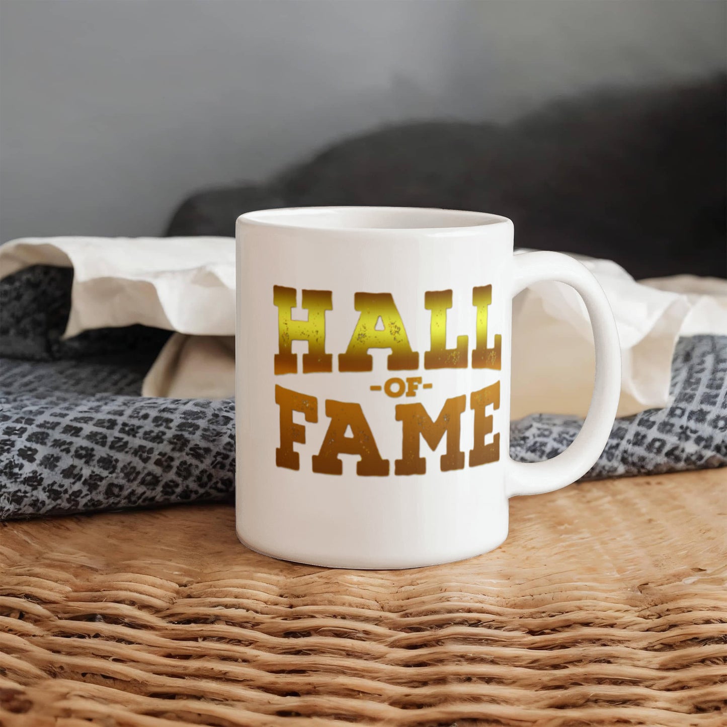 Sports lovers mugs, Hall of Fame - Funny White Porcelain Coffee 11 oz