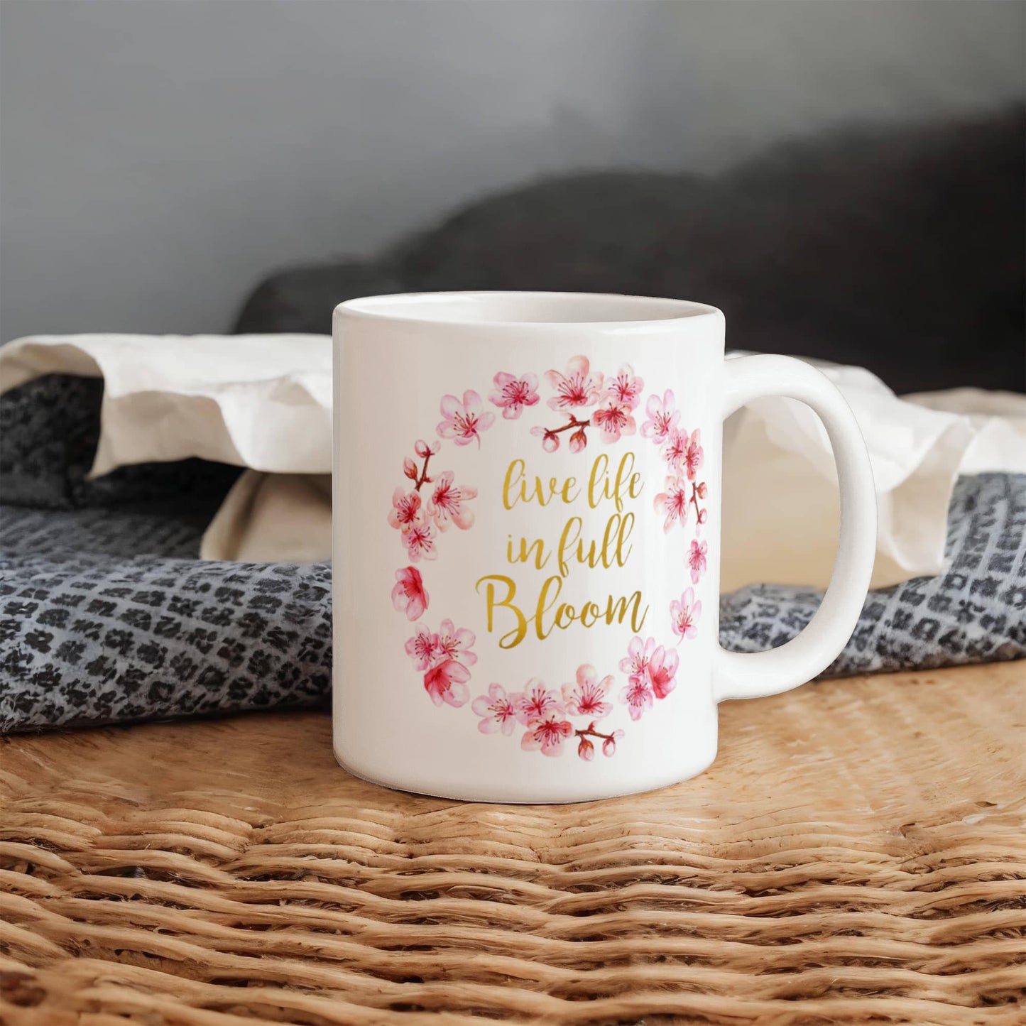 Proverbs Bible quotes, Live life in full bloom - White Coffee Mug Tea Cup 11 oz Gift