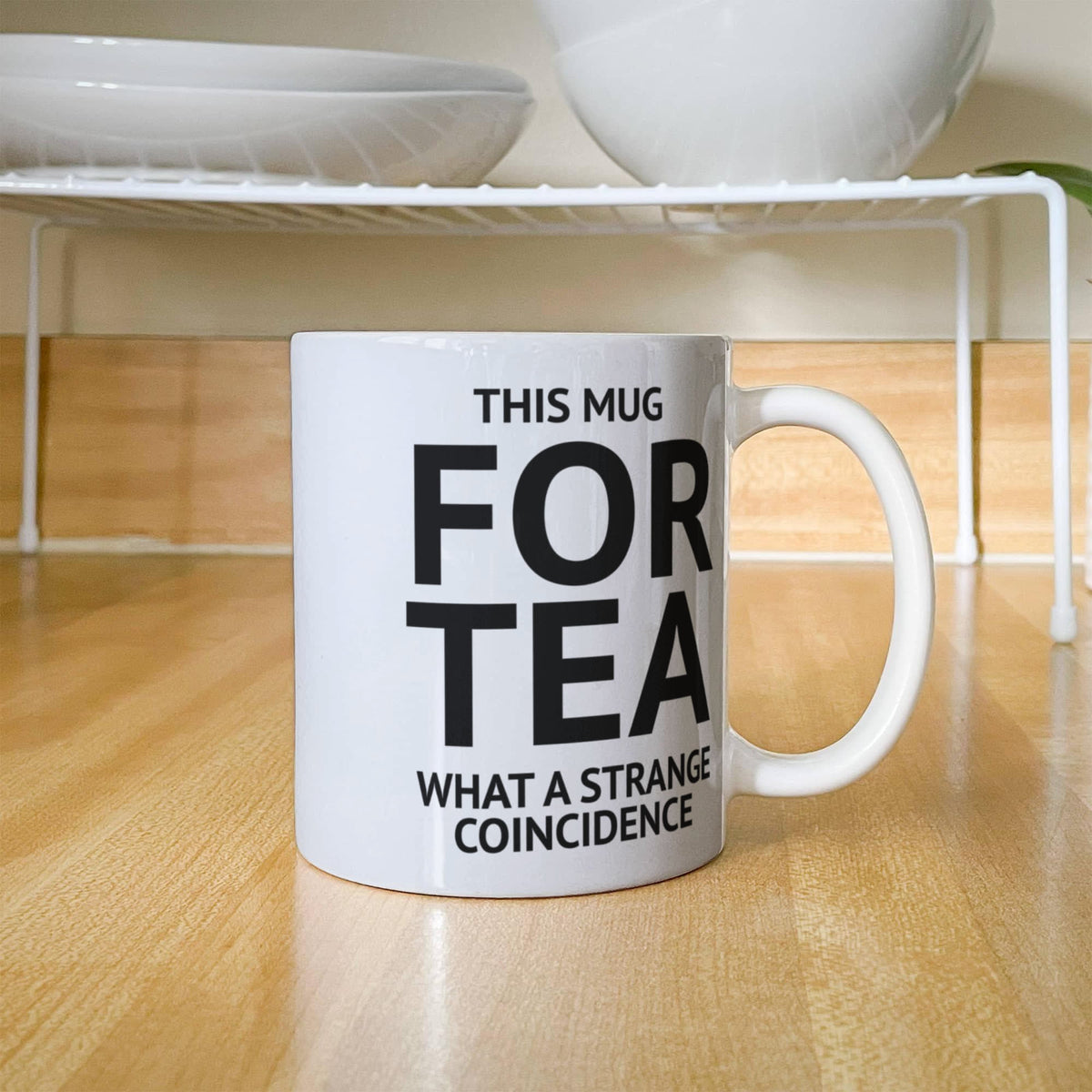40th BIRTHDAY GIFT Funny Tea Mug for Tea Drinker This mug is For Tea What a strange coincidence