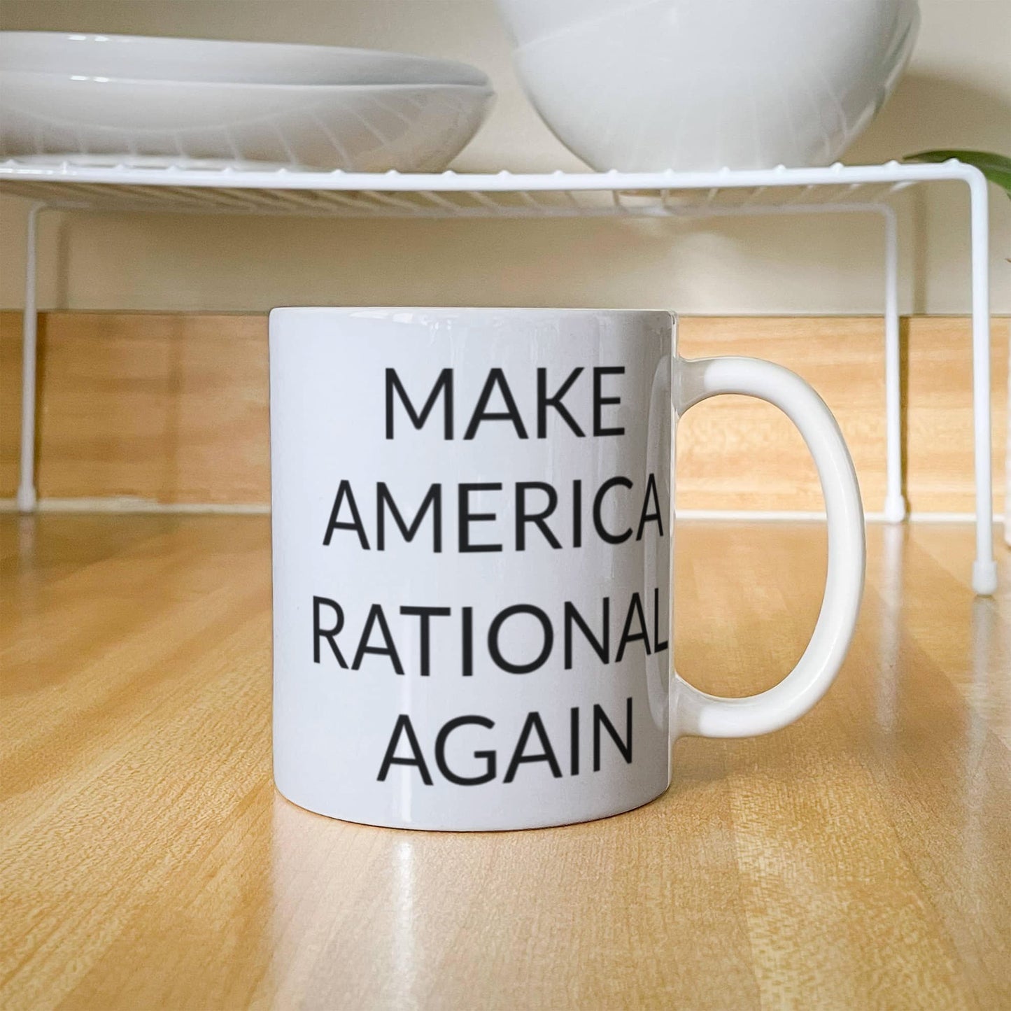 Make America Rational Again, Funny Ceramic White Coffee Mug 11 oz