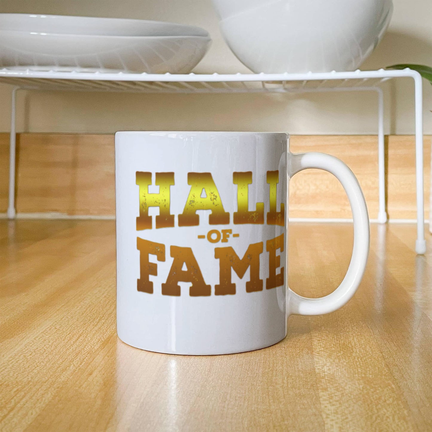 Sports lovers mugs, Hall of Fame - Funny White Porcelain Coffee 11 oz