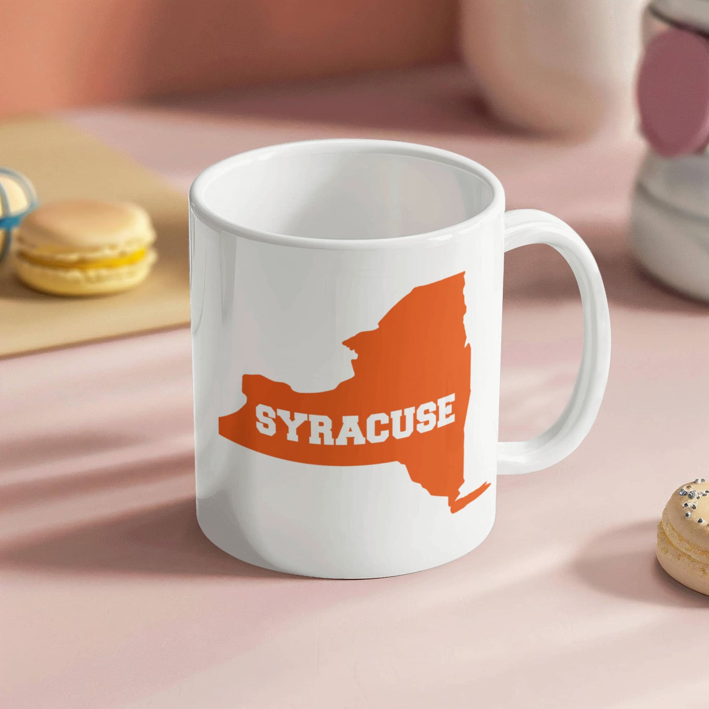 I Am From New York Personalized Syracuse City Gift Coffee mug-White Porcelain Coffee Mug 11 oz