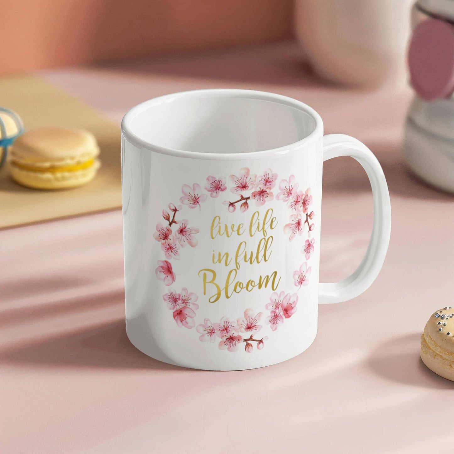 Proverbs Bible quotes, Live life in full bloom - White Coffee Mug Tea Cup 11 oz Gift
