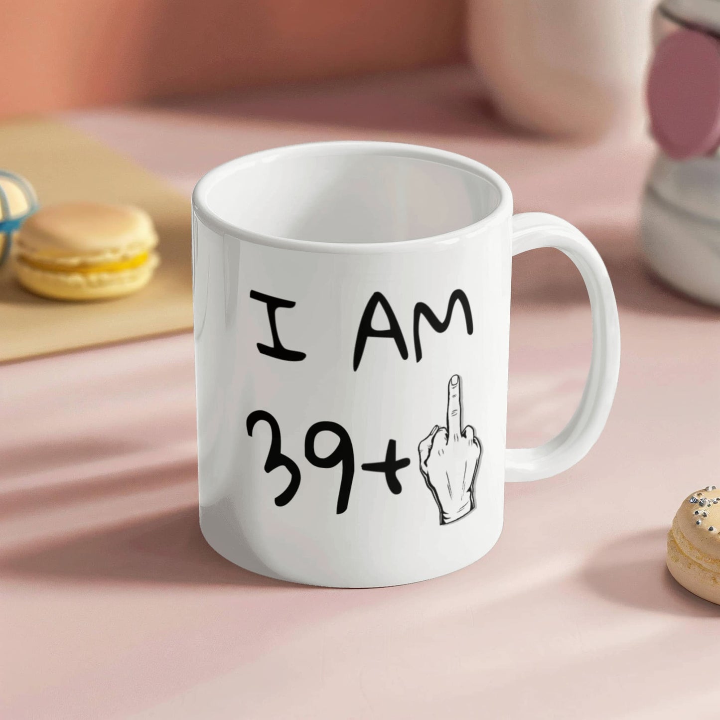 40th Birthday Coffee Mug, I Am 39+1, Son, Daughter, Dad, mom, Birthday Mug- White Porcelain Coffee Mug 11 oz