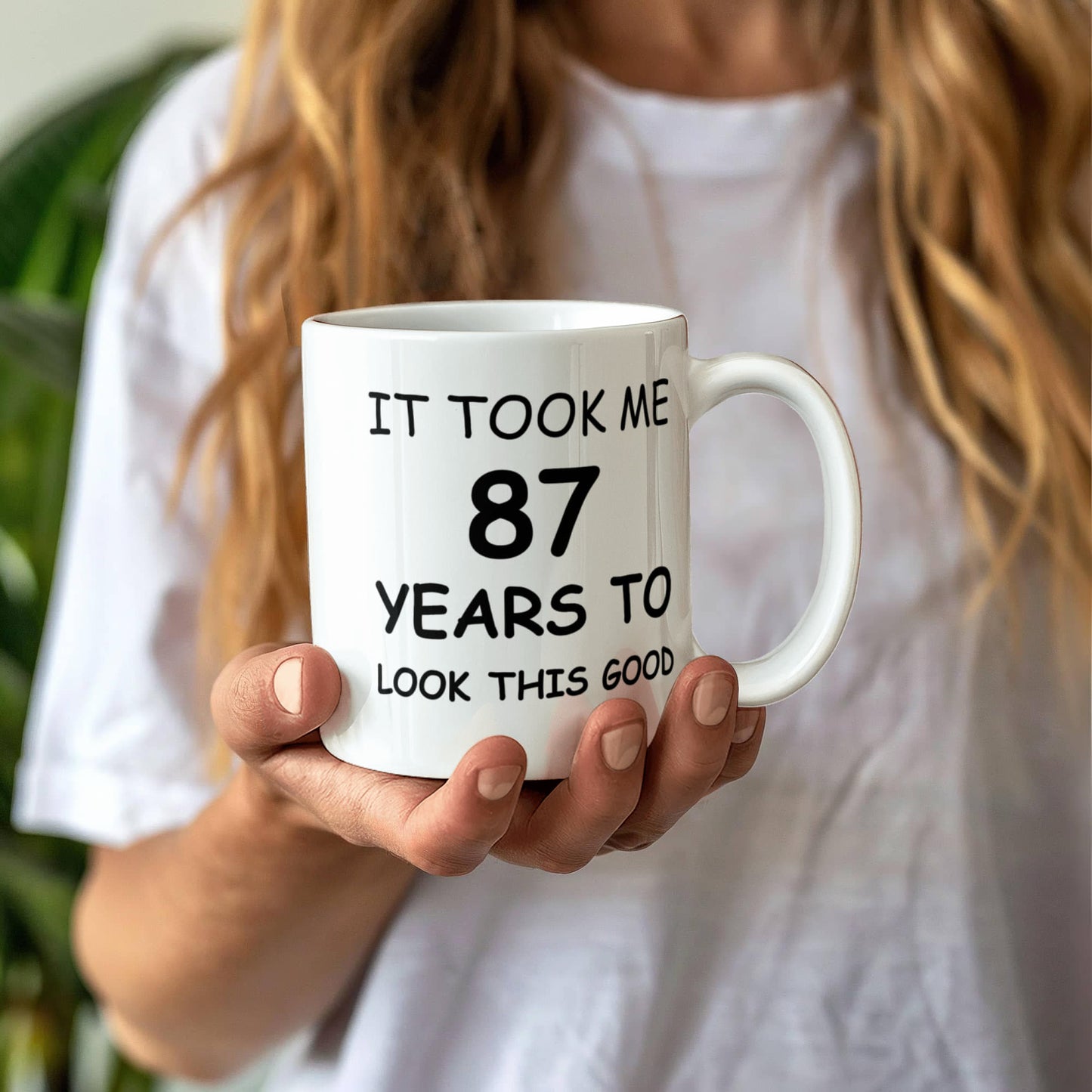 87th Birthday Mug for Men/Women, Birthday Coffee Mugs - It Took me 87 Years to Look This Good - Best 87th Birthday White Coffee Mug 11 oz