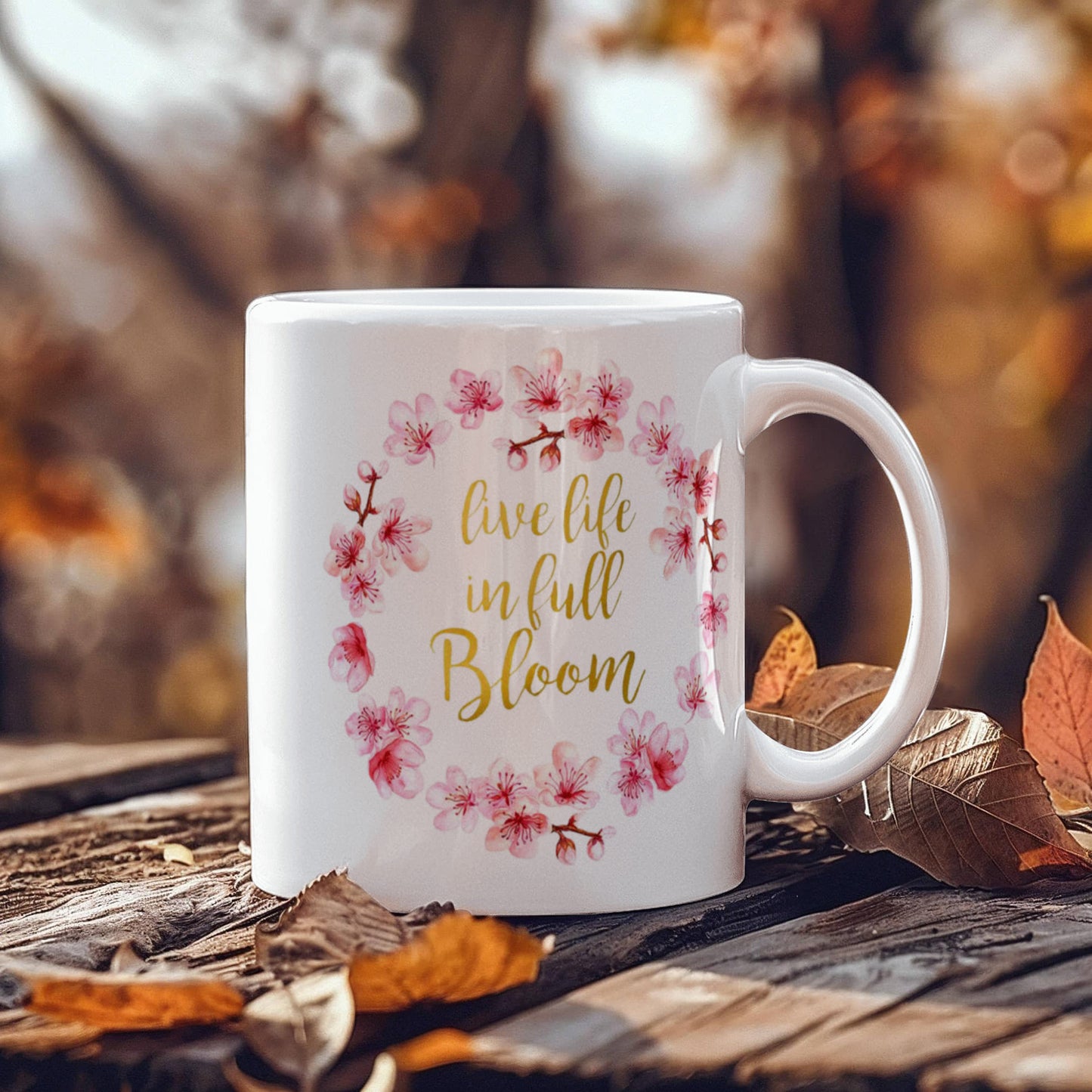 Proverbs Bible quotes, Live life in full bloom - White Coffee Mug Tea Cup 11 oz Gift