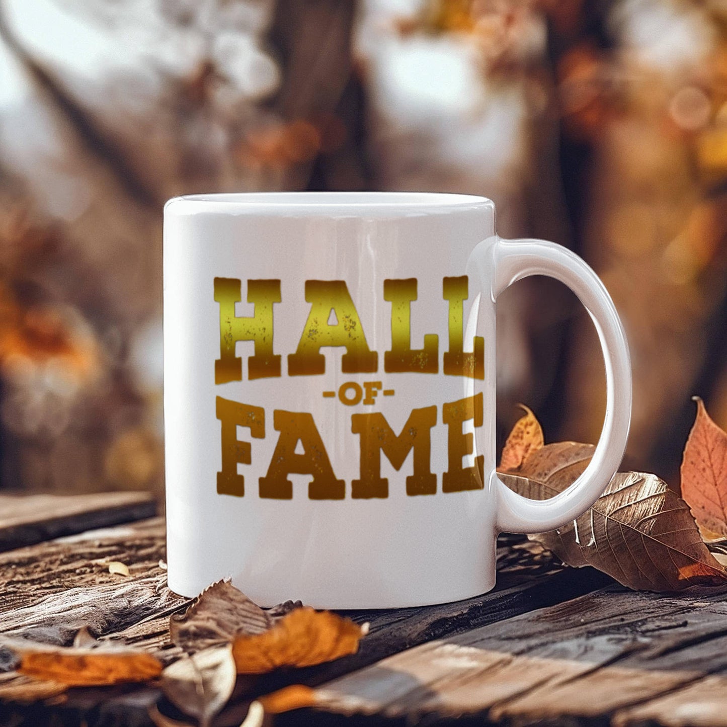 Sports lovers mugs, Hall of Fame - Funny White Porcelain Coffee 11 oz