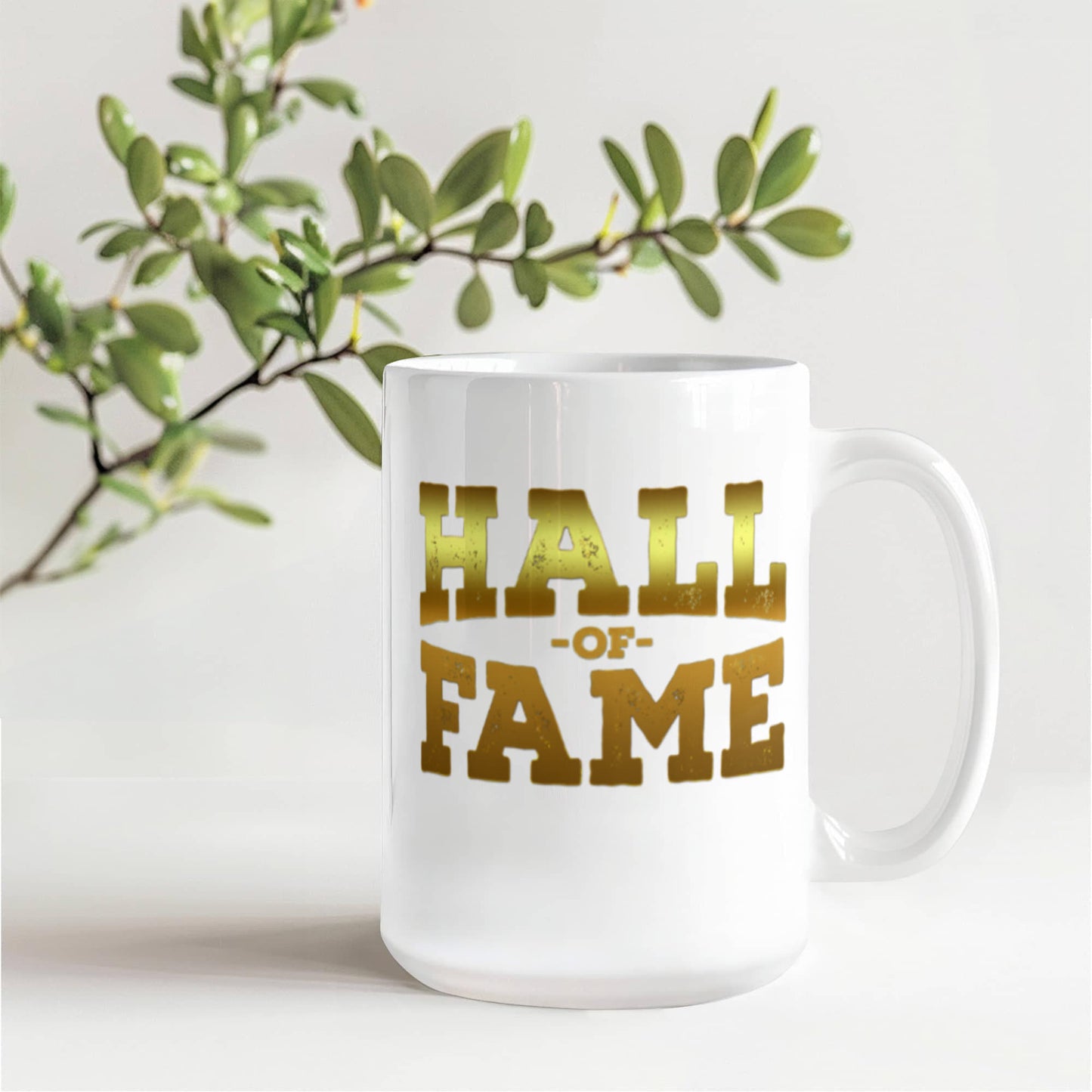 Sports lovers mugs, Hall of Fame - Funny White Porcelain Coffee 11 oz