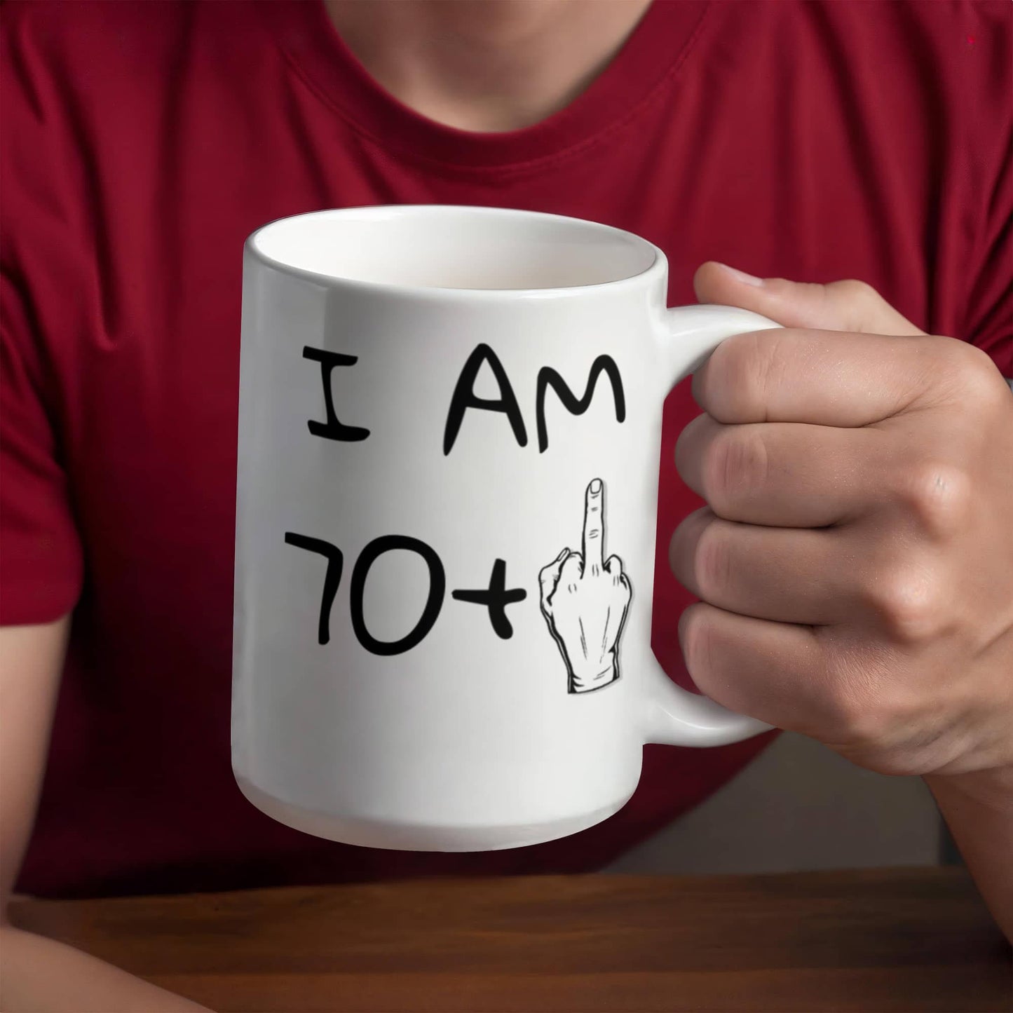 71st Birthday Coffee Mug, I Am 70+1, Grandma, Grandpa, Dad, mom, Birthday Mug- White Porcelain Coffee Mug 11 Oz Funny Quotes Coffee Mug