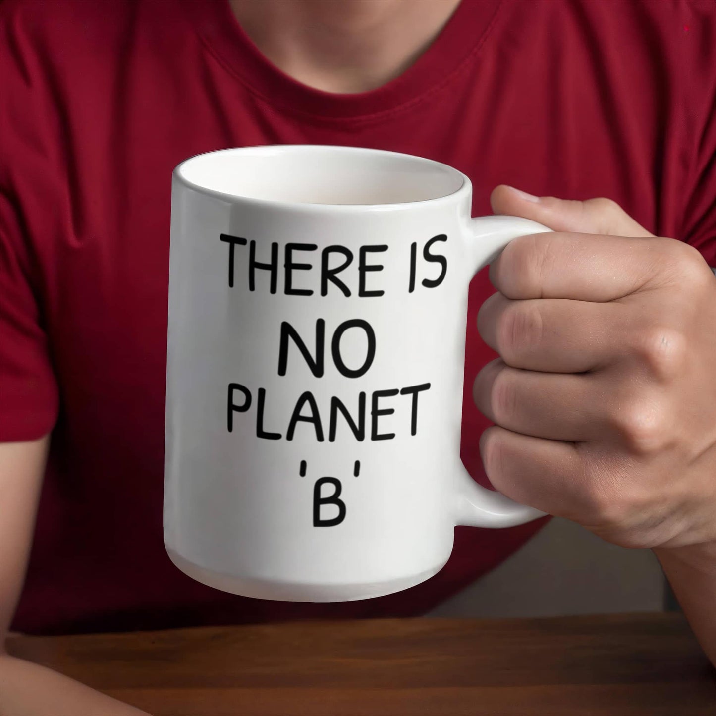 Save Planet Coffee Mug, There Is No Planet B, Save Earth Mug, environmental activist mug- White Porcelain Coffee Mug 11 Oz Funny Quotes Coffee Mug