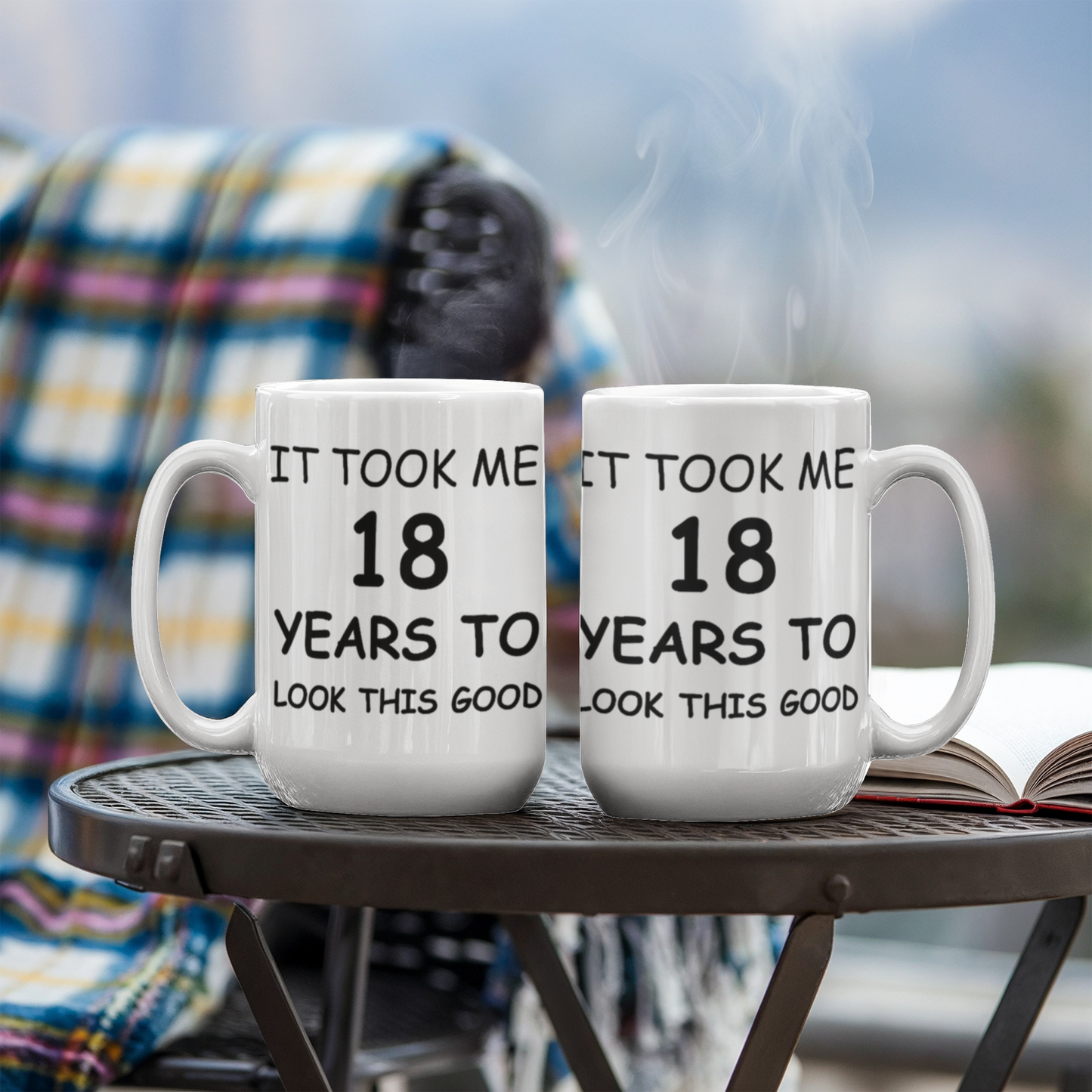 18th Birthday Mug for Men/Women, Birthday Mugs - It Took me 18 Years to Look This Good - 18th Birthday Cup for Family Ceramic Cup White, Funny Mugs 11 Oz
