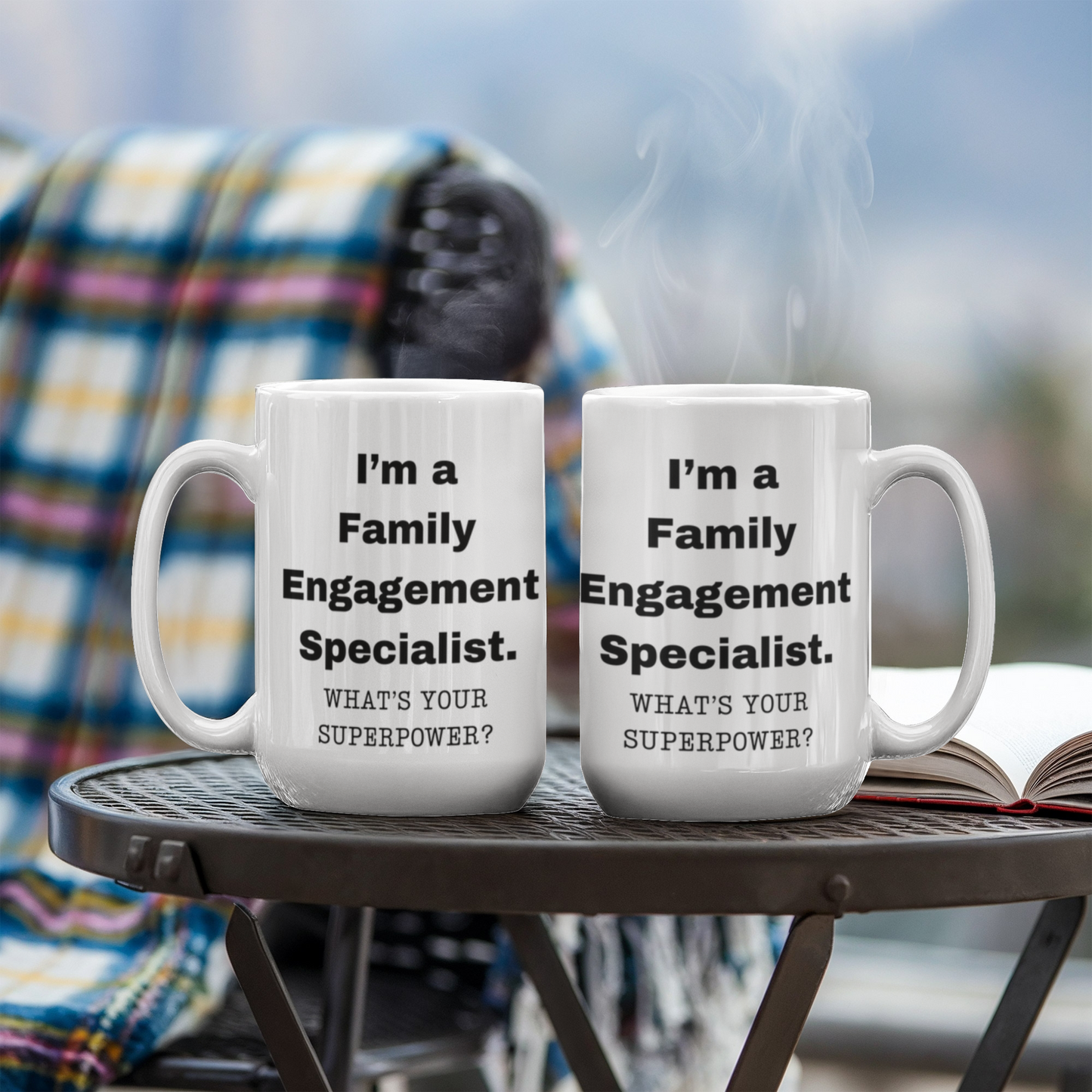 I am a Family Engagement Specialist, what is your super power, Birthday cup for Family Engagement Specialist 11 oz White ceramic mug