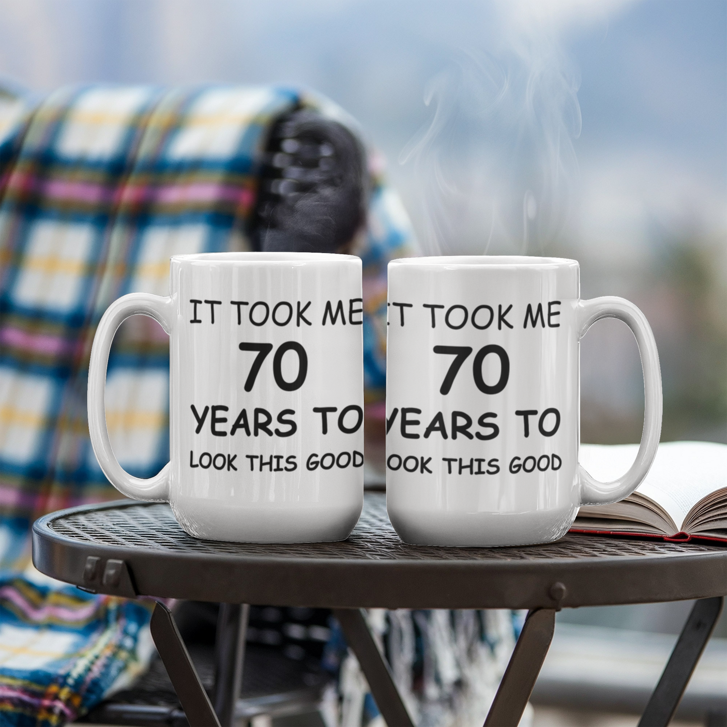 70th birthday gifts for men/women, Birthday Gift Mugs - It took me 70 years to look this good - Best 70th Birthday Gifts for family Ceramic Cup White, Funny Mugs Gift Ideas 11 Oz
