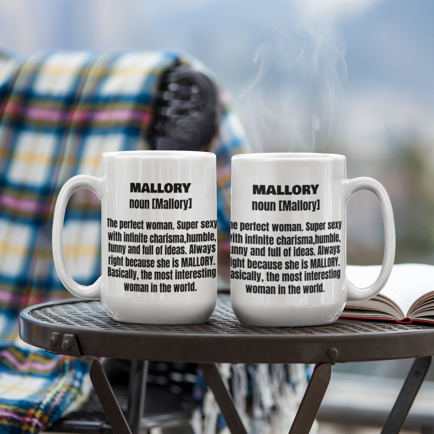 Mallory First Name Adult Definition - Funny White Porcelain Coffee Mug Cute Ceramic Cup 11 oz