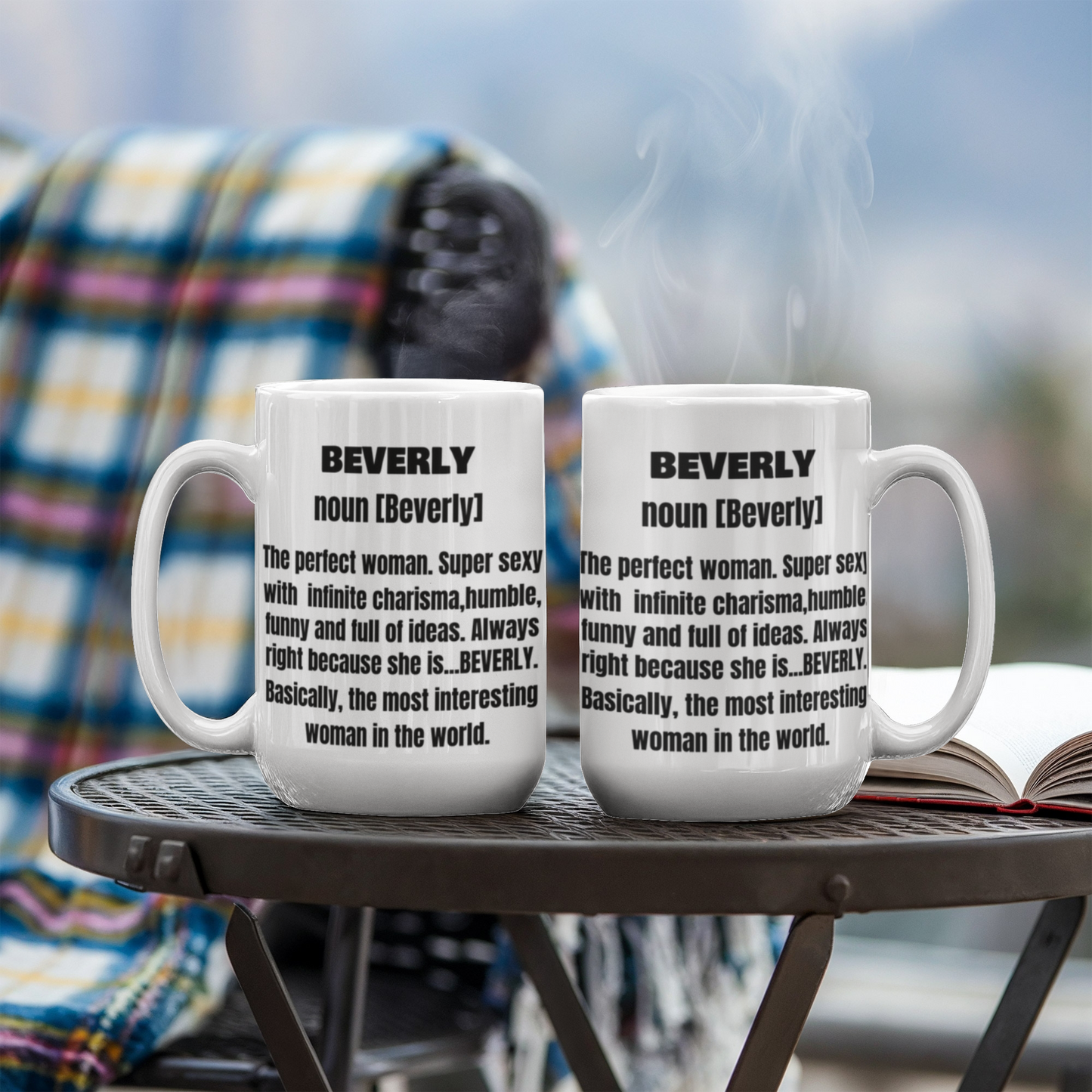 Beverly First Name Adult Definition - Funny White Porcelain Coffee Mug Cute Cool Ceramic Cup 11 oz