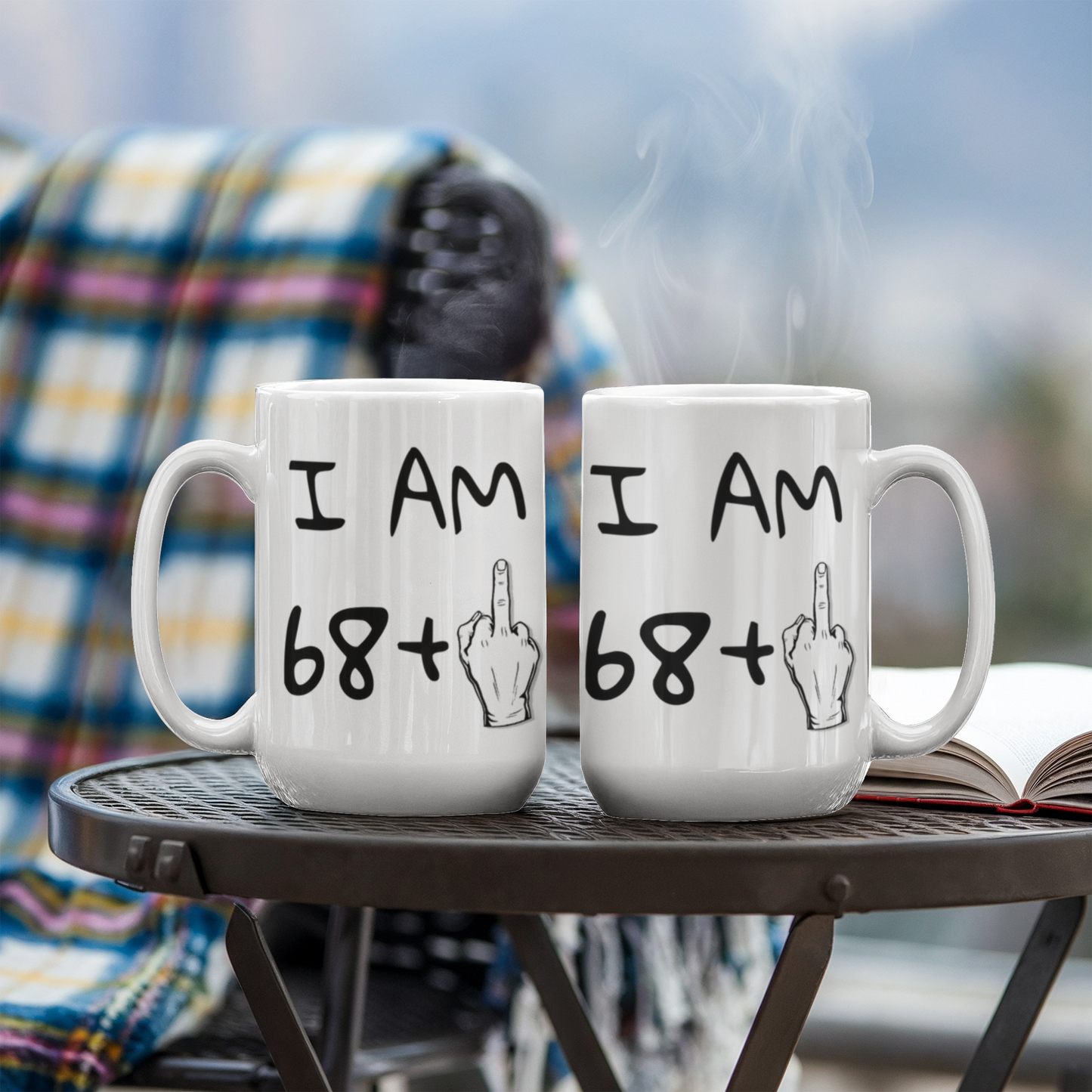 69th Birthday Coffee Mug, I Am 68+1, Grandma, Grandpa, Dad, mom, Birthday Mug- White Porcelain Coffee Mug 11 oz