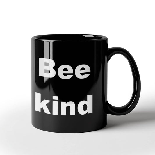 Beekeeper Gift Coffee mug, Bee Kind - Black Coffee Mug 11 oz