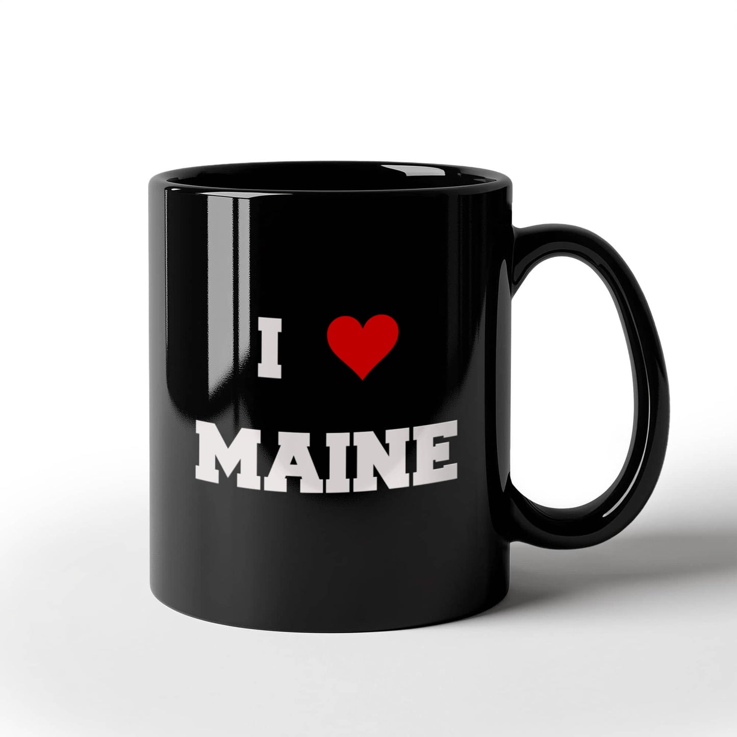 Maine Tea Coffee Mugs,I Love Maine USA States Ceramic Black Coffee Mug Tea Cup Gifts Mugs 11 oz