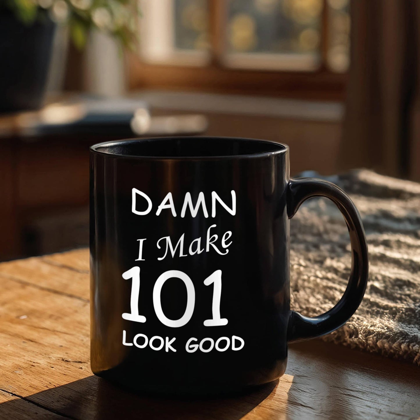 101st birthday Mugs for men/women - Damn I Make 101 Look Good, Born In 1919 Birthday Mugs - Funny Black Porcelain Coffee 11 oz