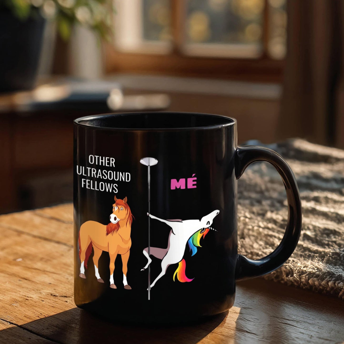 Other Ultrasound Fellows gift for women - other ultrasound fellows unicorn coffee mug - black porcelain coffee 11 oz for grandma, mom, sister, best fr