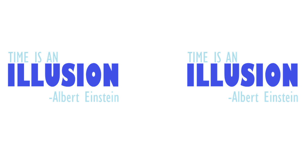 Time Is An Illusion -Albert Einstein- Black Porcelain Coffee Mug 15 oz