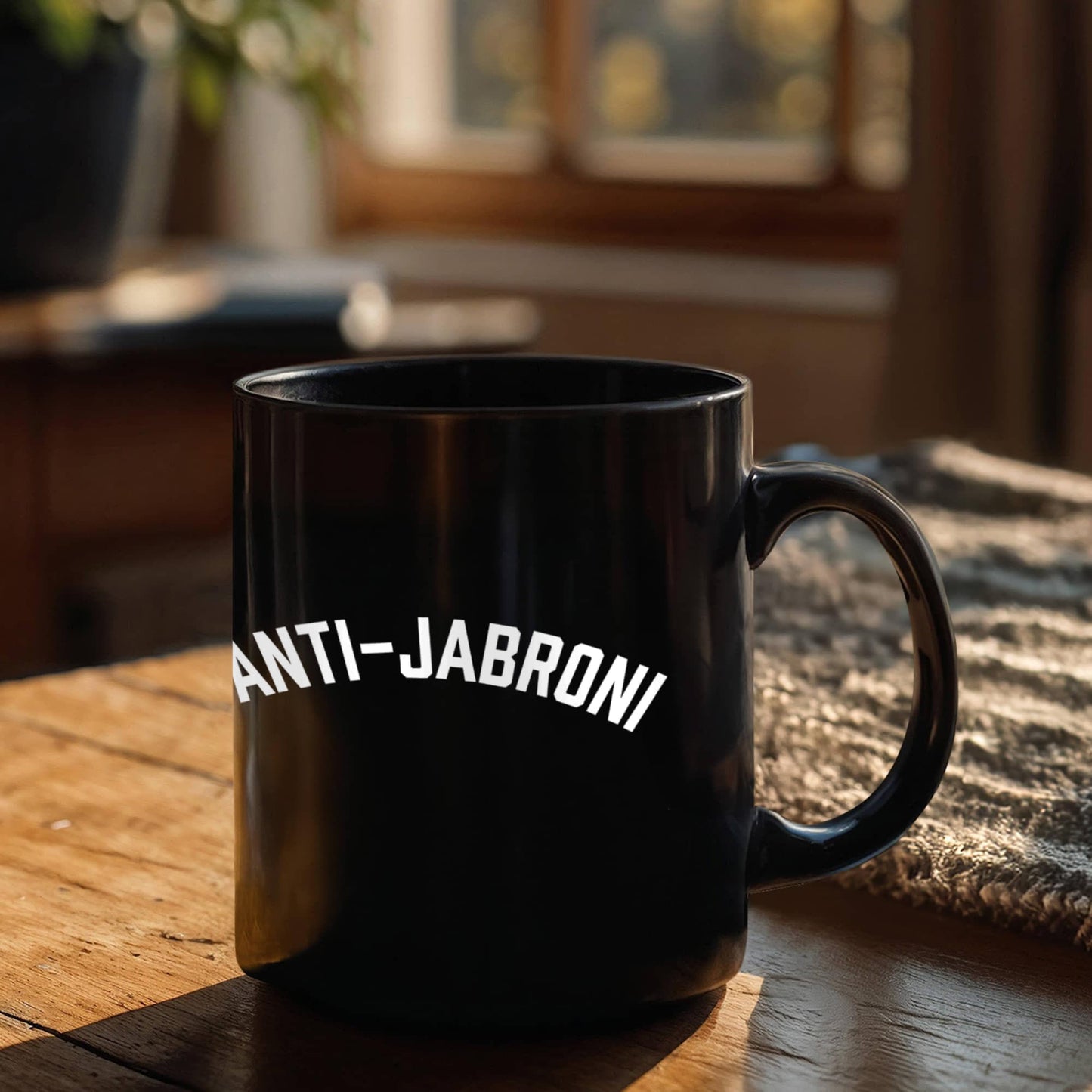 Beard Lovers Coffee Cups, Anti Jabroni - Black Coffee Mug Porcelain Tea Cup 11 oz - Great Gift