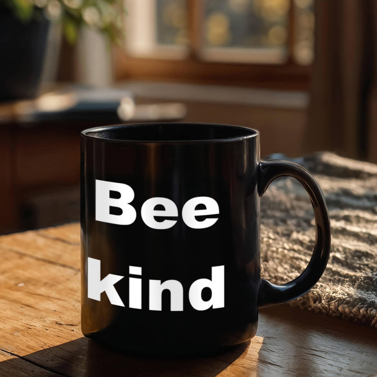 Beekeeper Gift Coffee mug, Bee Kind - Black Coffee Mug 11 oz