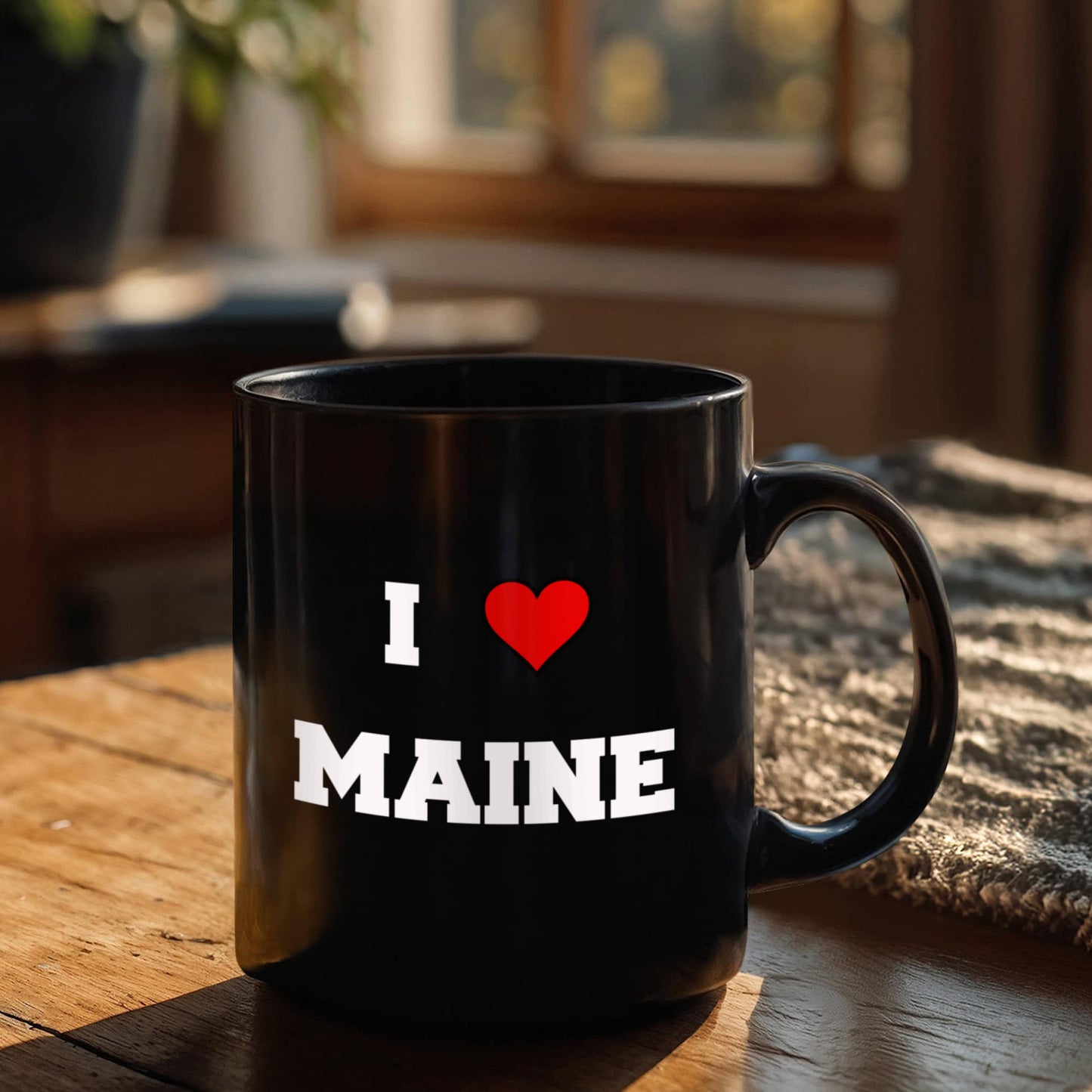 Maine Tea Coffee Mugs,I Love Maine USA States Ceramic Black Coffee Mug Tea Cup Gifts Mugs 11 oz