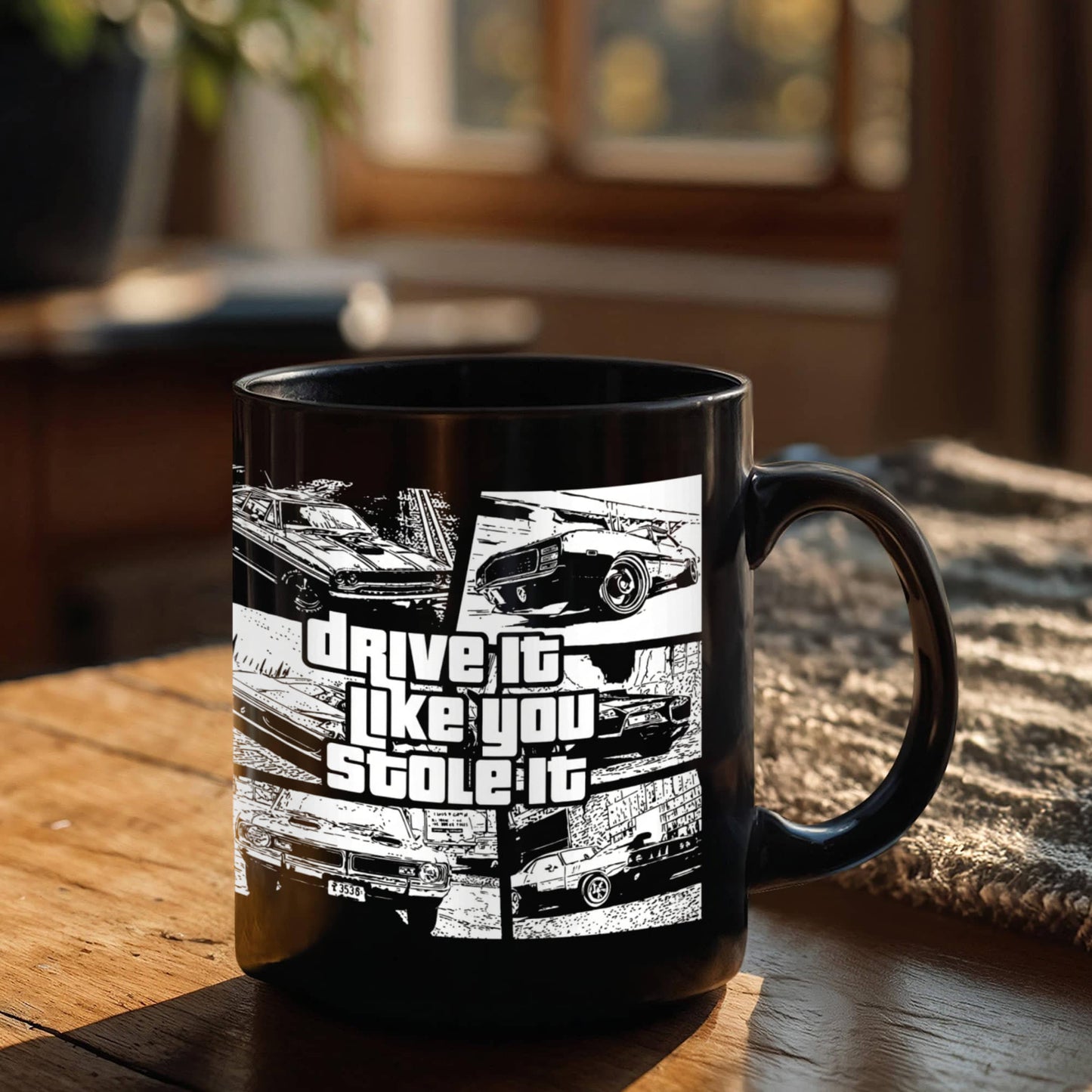 Best Driver Custom Gift Coffee mug, Drive It Like You Stole It-Black Porcelain Coffee Mug 11 oz