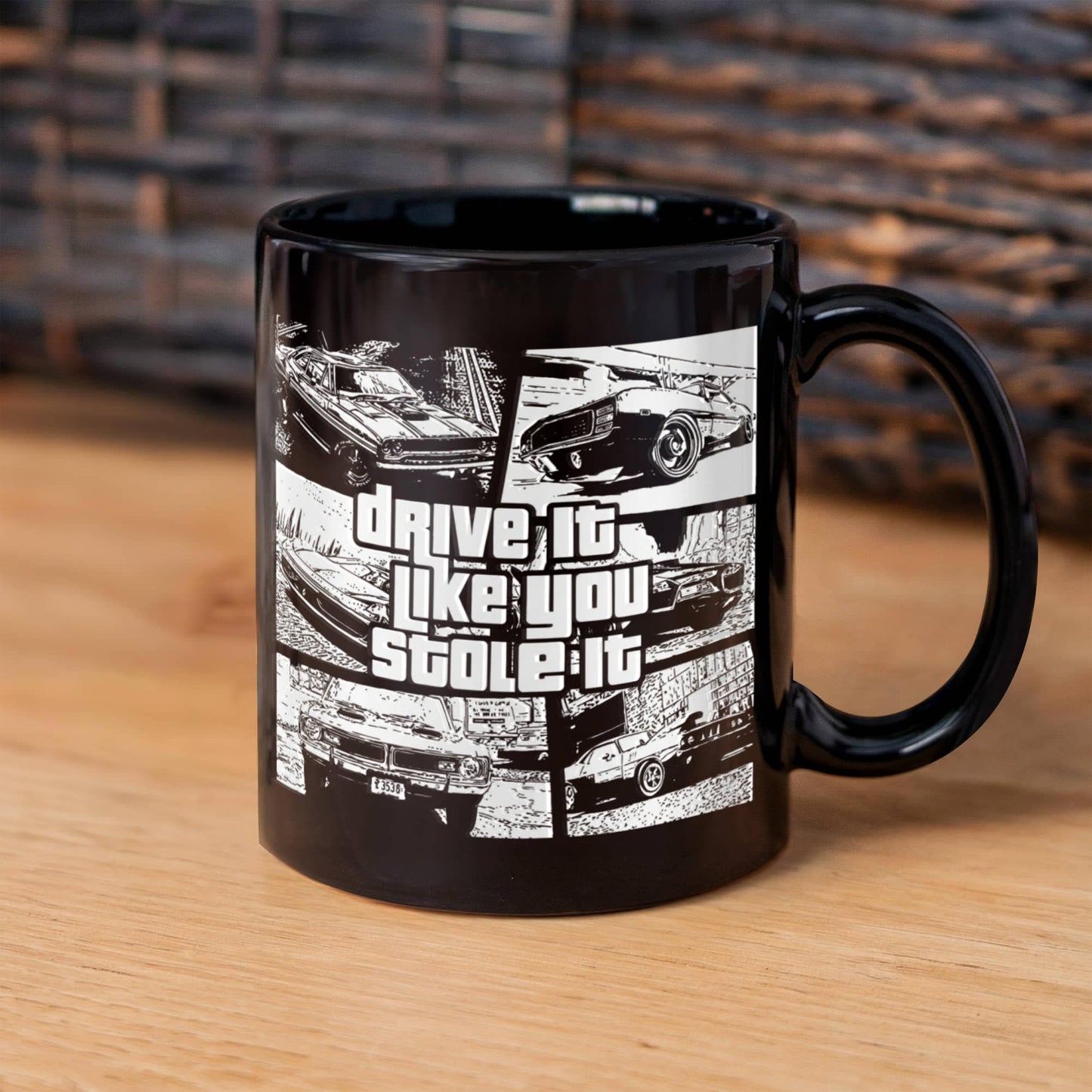 Best Driver Custom Gift Coffee mug, Drive It Like You Stole It-Black Porcelain Coffee Mug 11 oz