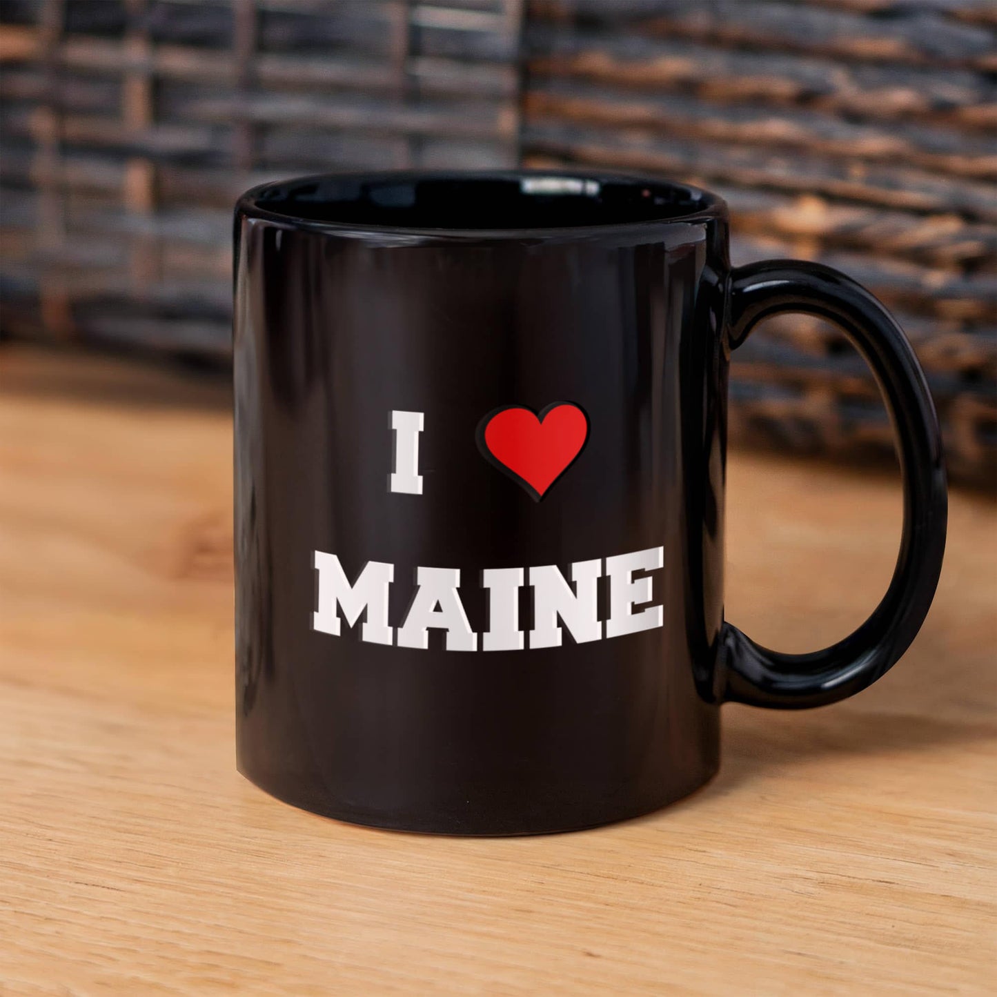 Maine Tea Coffee Mugs,I Love Maine USA States Ceramic Black Coffee Mug Tea Cup Gifts Mugs 11 oz