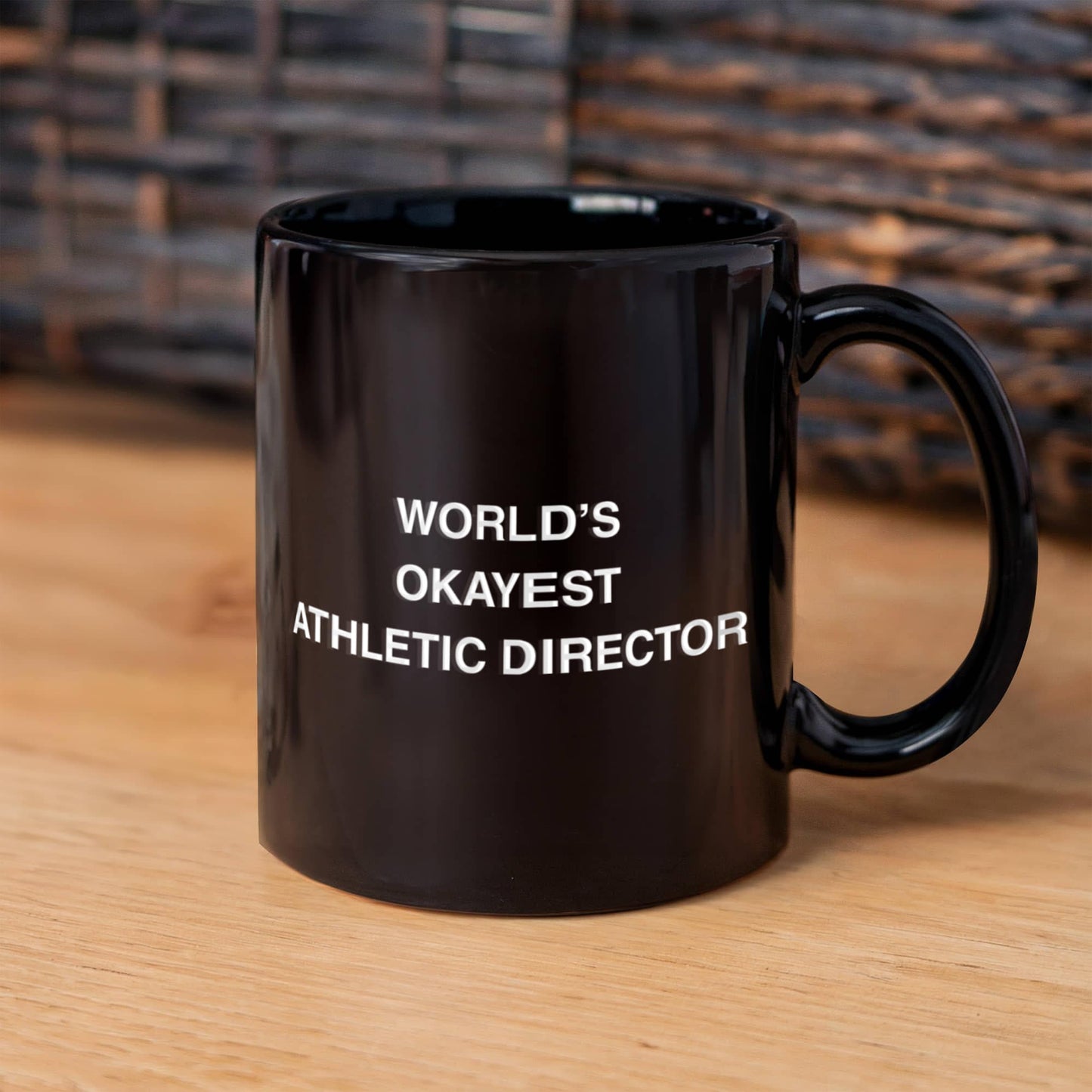 Gifts for Athletic Director - World's Okayest Athletic Director - Birthday Gifts Ceramic Cup Black, Funny Mugs Gift Ideas 11 Oz