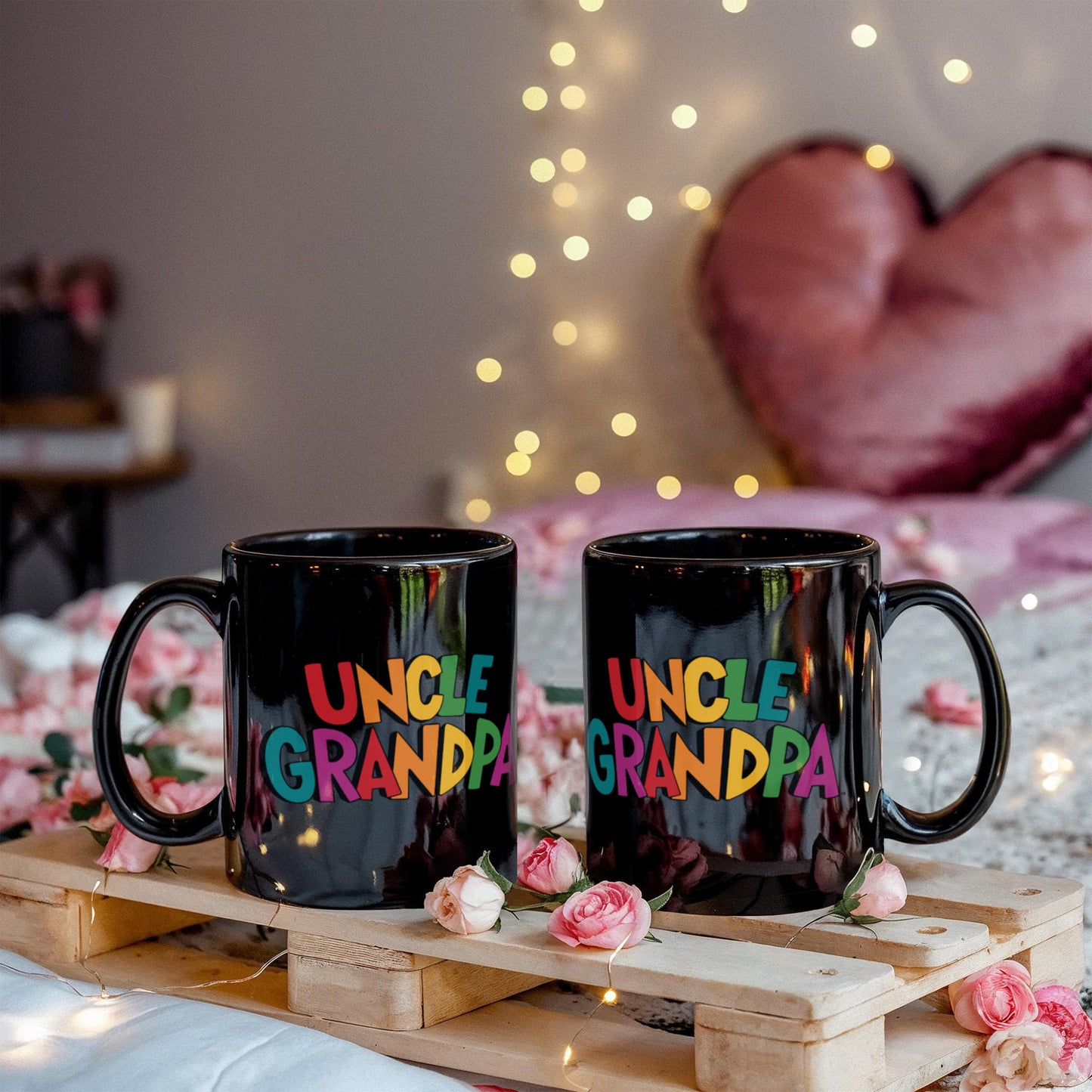 UNCLE GRANDPA Coffee Mug - Black Porcelain Coffee Cup,Premium 11 oz