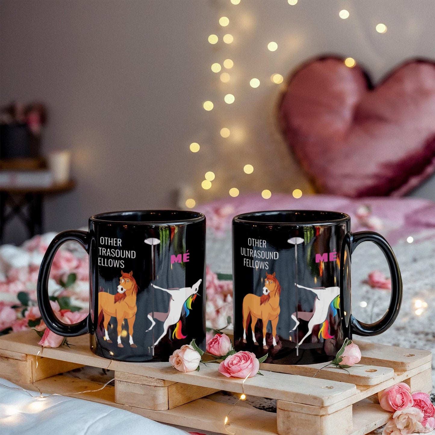 Other Ultrasound Fellows gift for women - other ultrasound fellows unicorn coffee mug - black porcelain coffee 11 oz for grandma, mom, sister, best fr