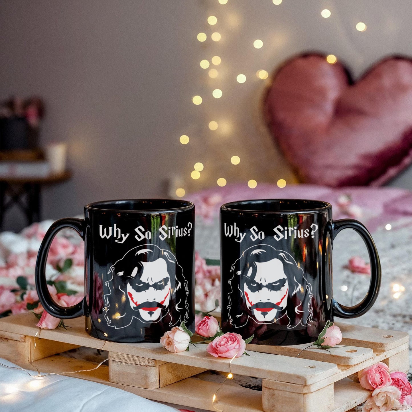 Joker Lovers Mugs , Why so sirius - Black Coffee Mug Porcelain Tea Cup 11 oz - Great Gift