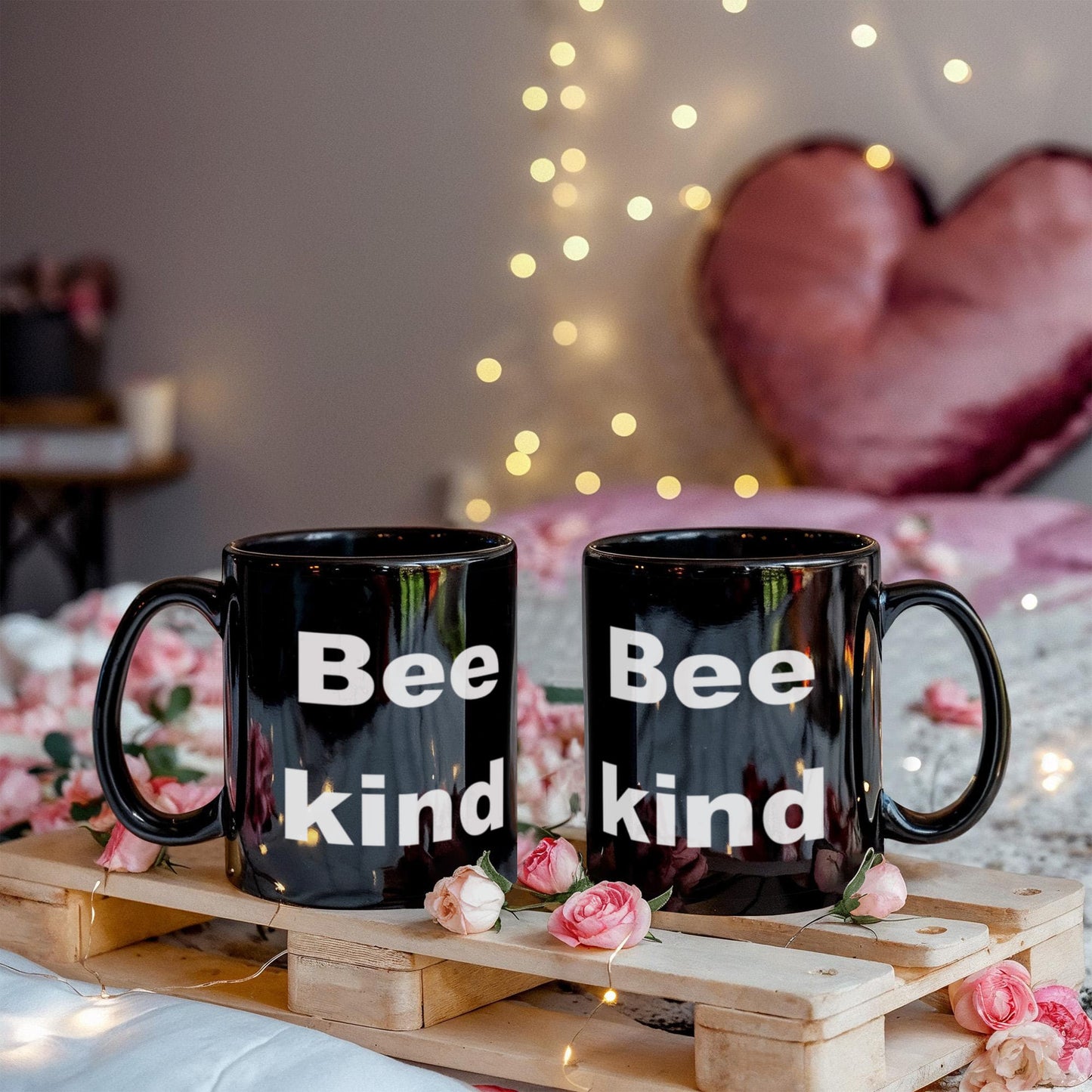Beekeeper Gift Coffee mug, Bee Kind - Black Coffee Mug 11 oz