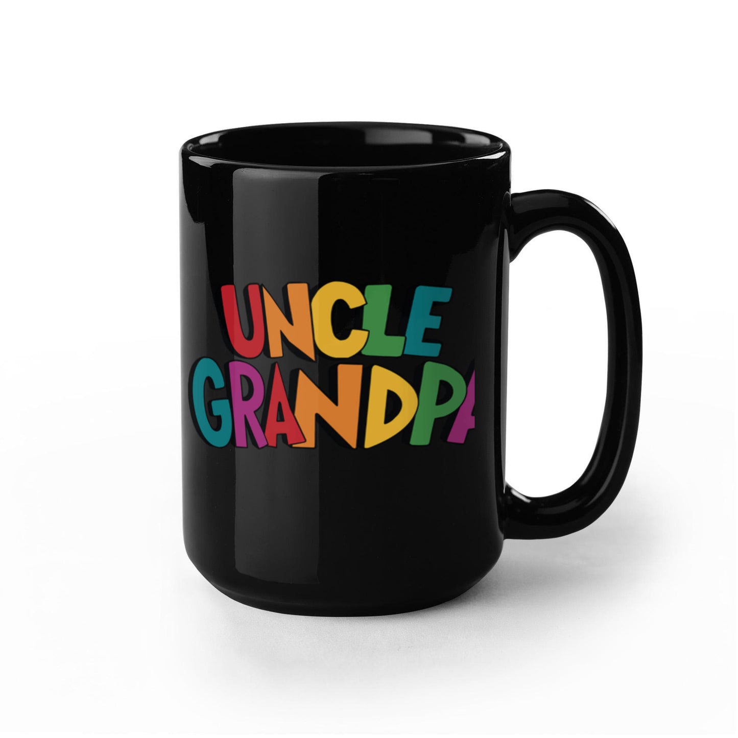 UNCLE GRANDPA Coffee Mug - Black Porcelain Coffee Cup,Premium 11 oz