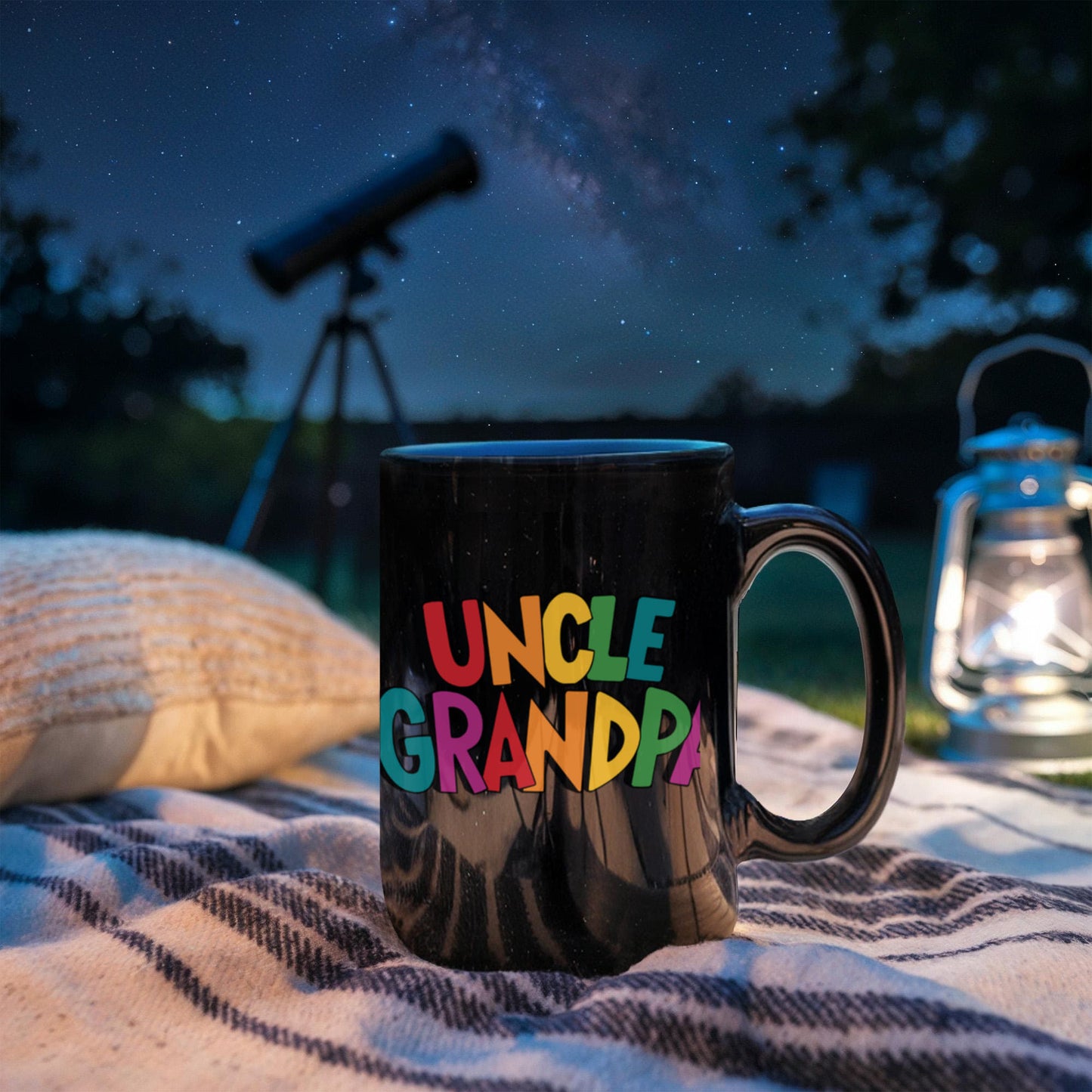 UNCLE GRANDPA Coffee Mug - Black Porcelain Coffee Cup,Premium 11 oz
