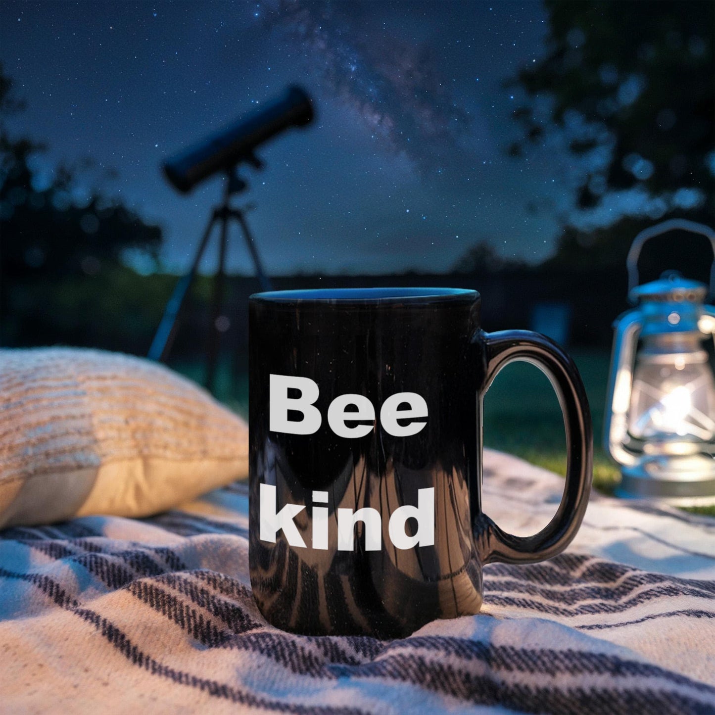 Beekeeper Gift Coffee mug, Bee Kind - Black Coffee Mug 11 oz